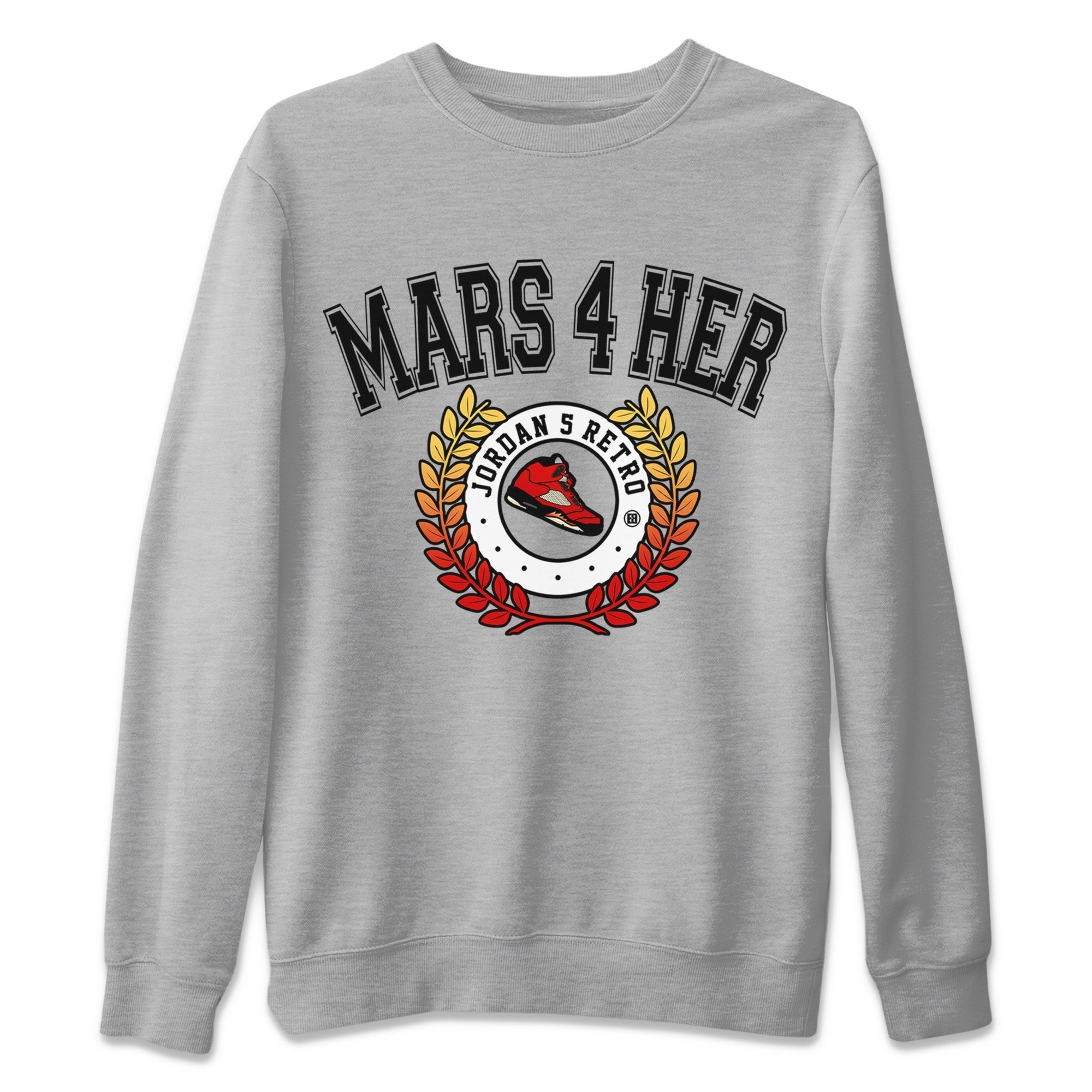 snkmatch Letter Unisex Tops - Air Jordan 5 Mars For Her