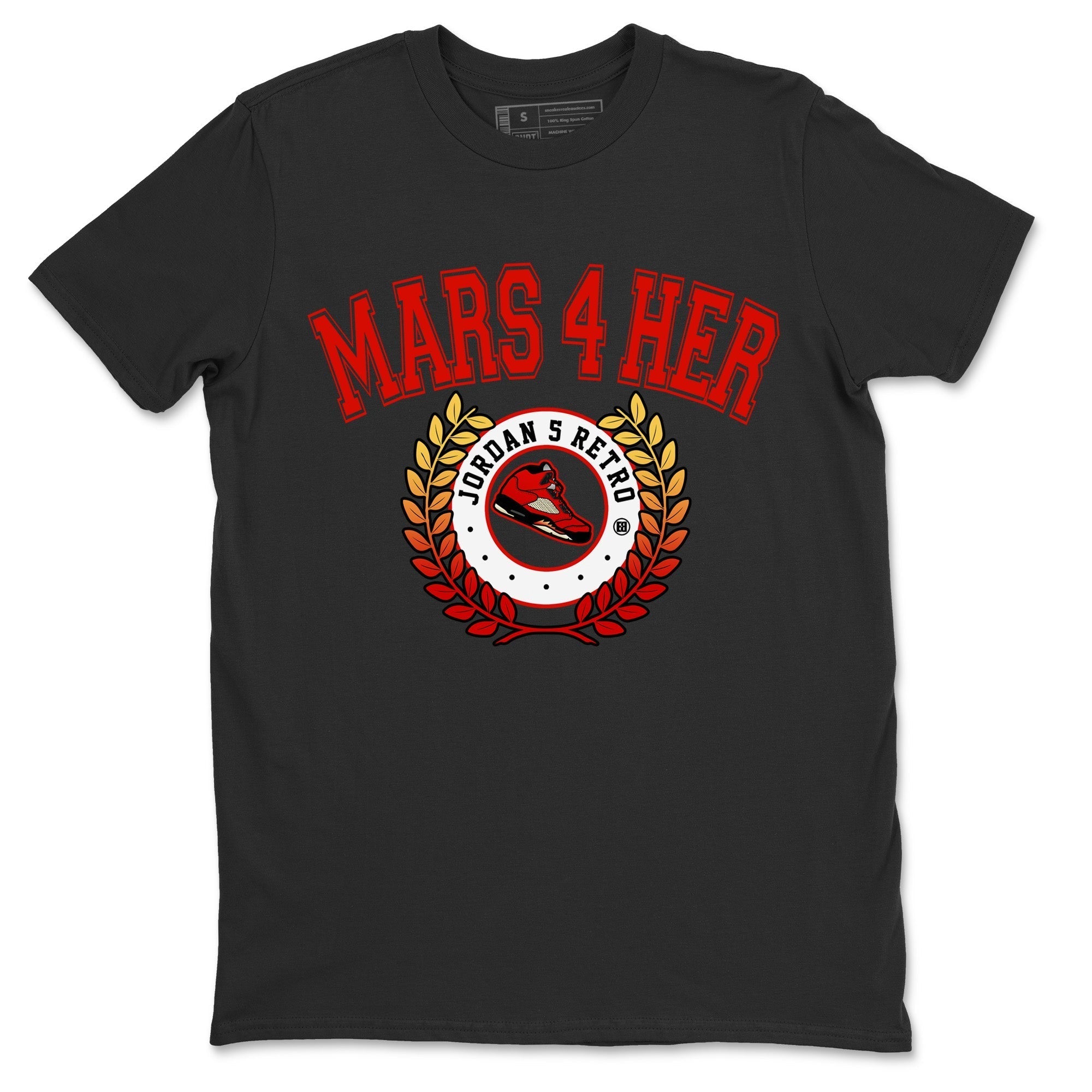 snkmatch Letter Unisex Tops - Air Jordan 5 Mars For Her