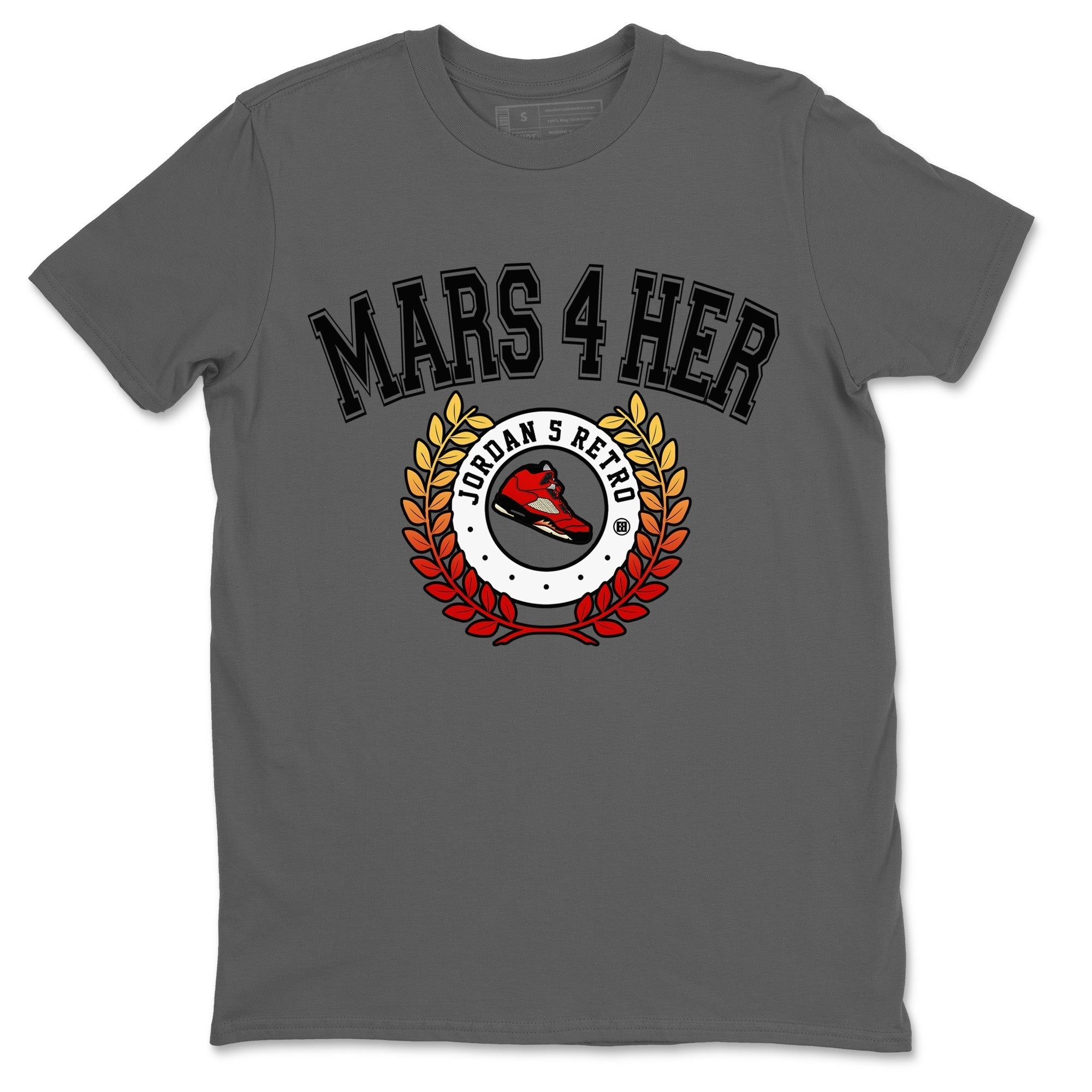 snkmatch Letter Unisex Tops - Air Jordan 5 Mars For Her