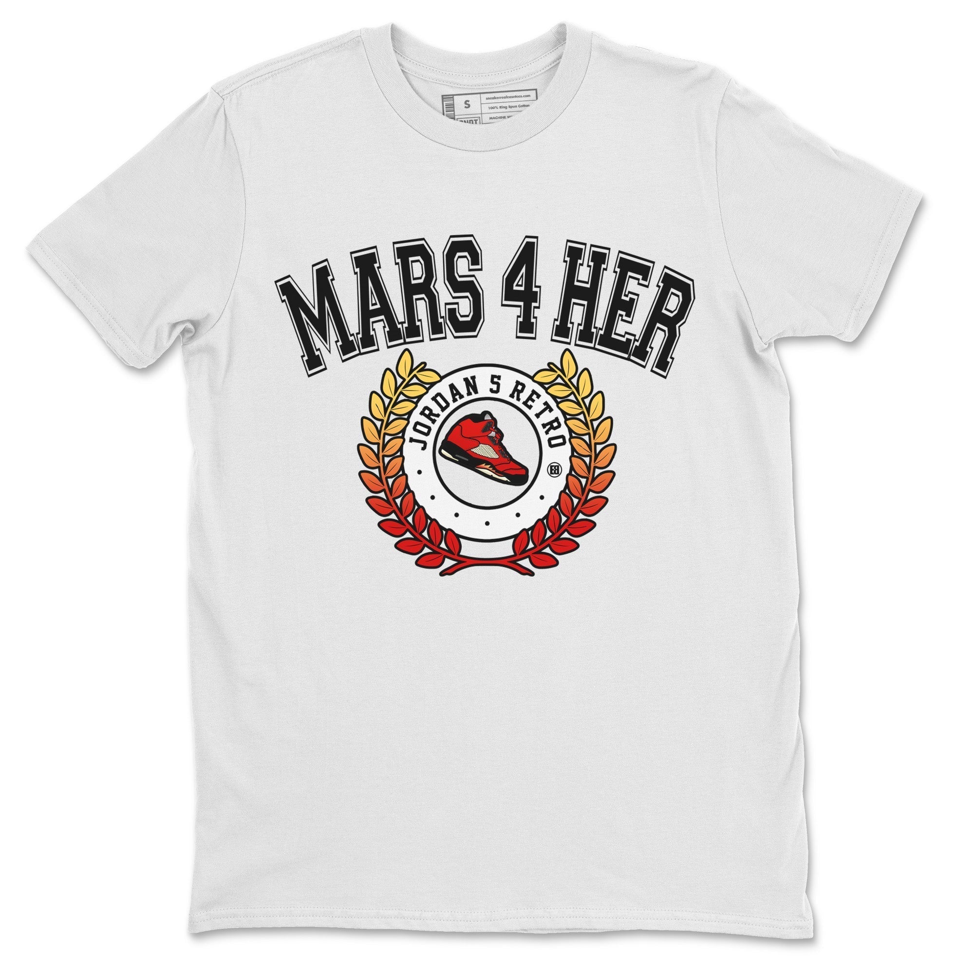 snkmatch Letter Unisex Tops - Air Jordan 5 Mars For Her