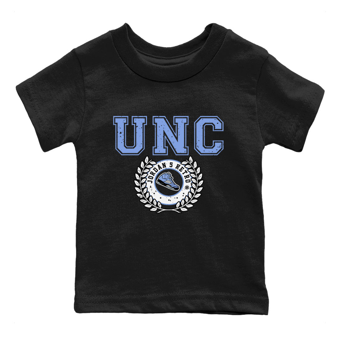 snkmatch Letter Kids Tops - Air Jordan 5 UNC