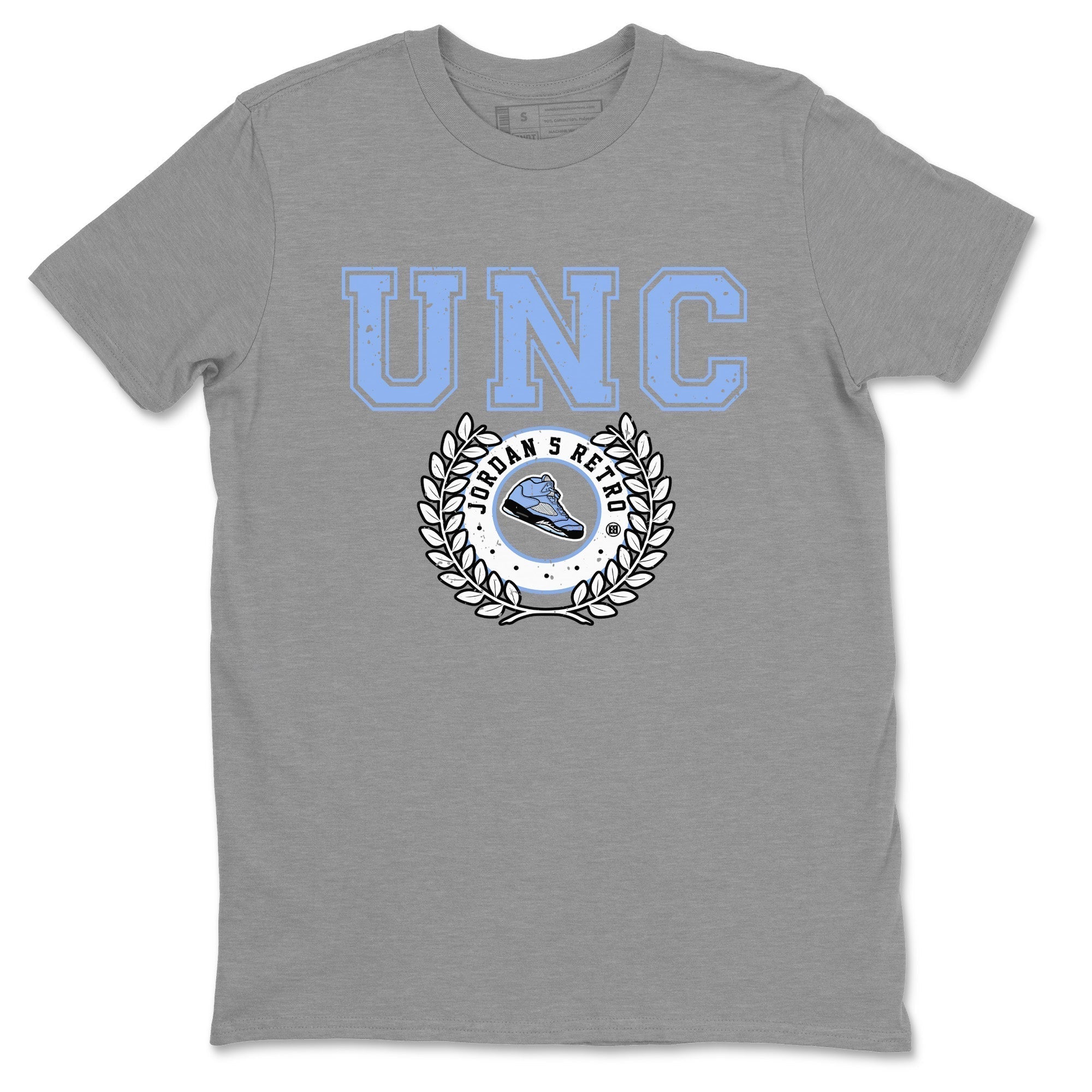 snkmatch Letter Unisex Tops - Air Jordan 5 UNC