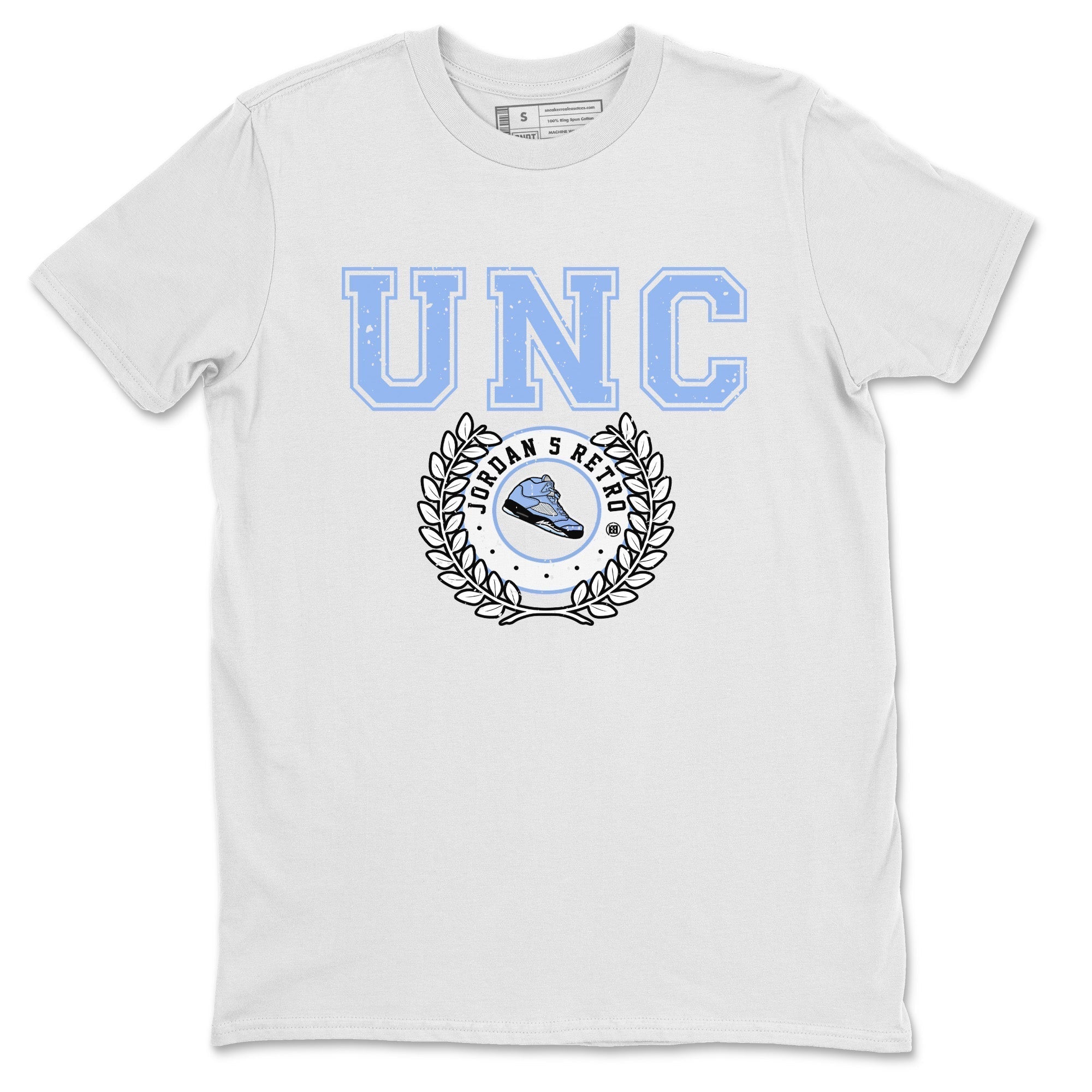 snkmatch Letter Unisex Tops - Air Jordan 5 UNC