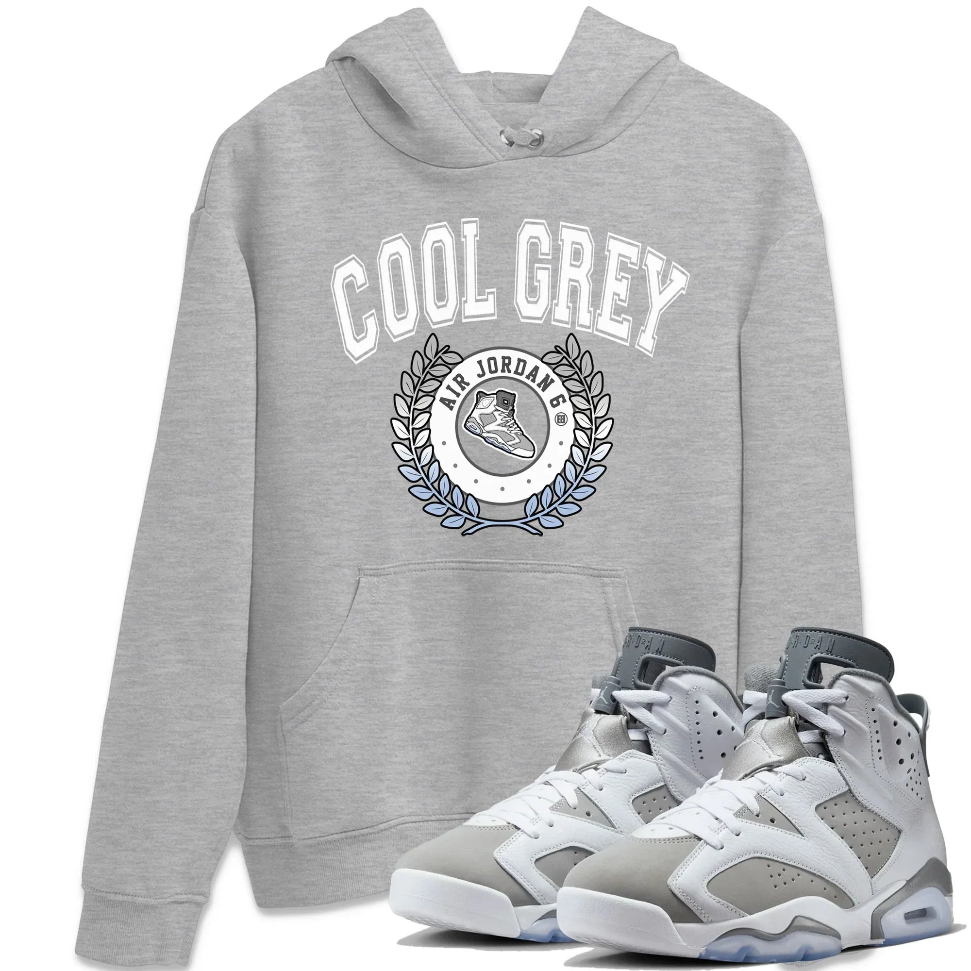 snkmatch Letter Unisex Tops - Air Jordan 6 Cool Grey