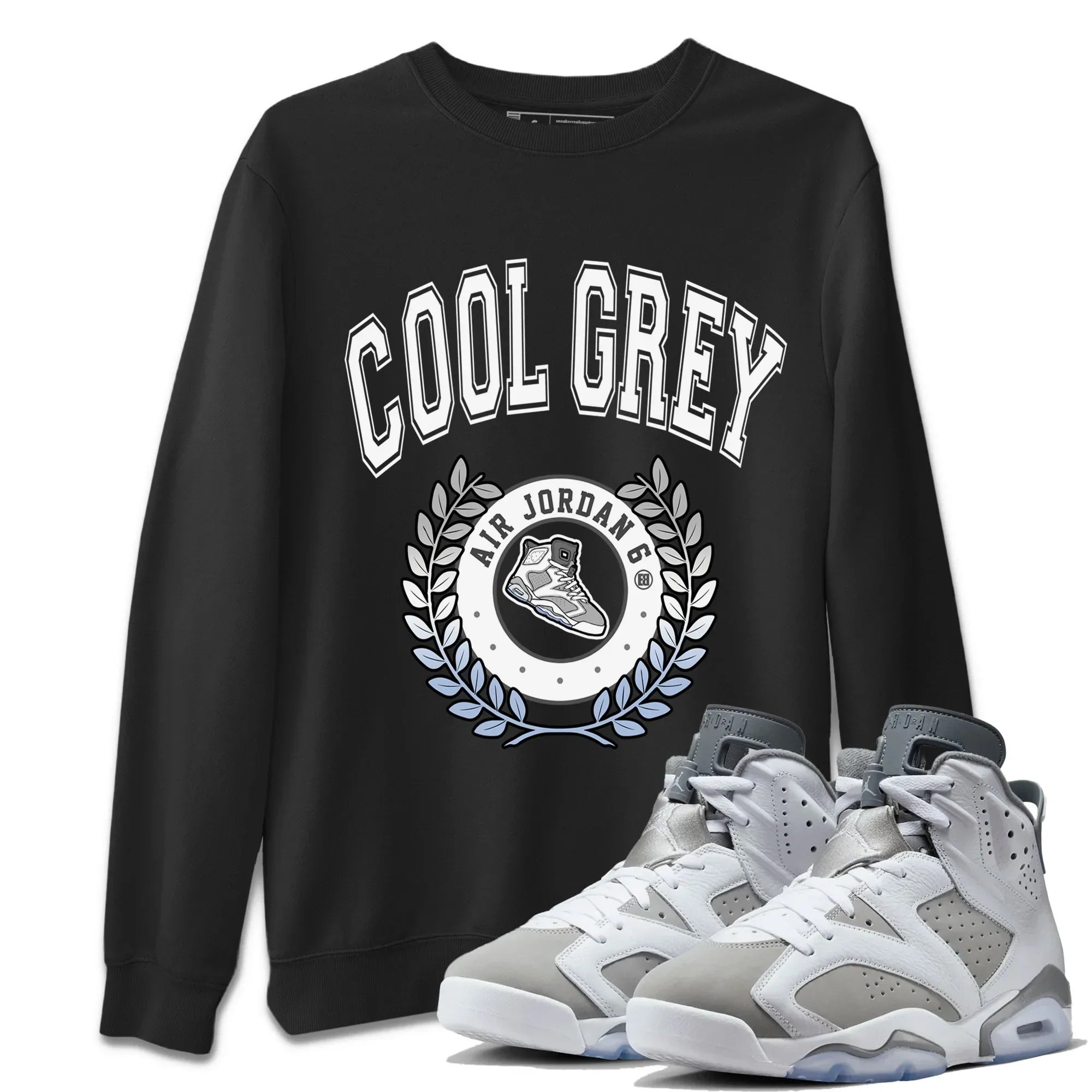 snkmatch Letter Unisex Tops - Air Jordan 6 Cool Grey