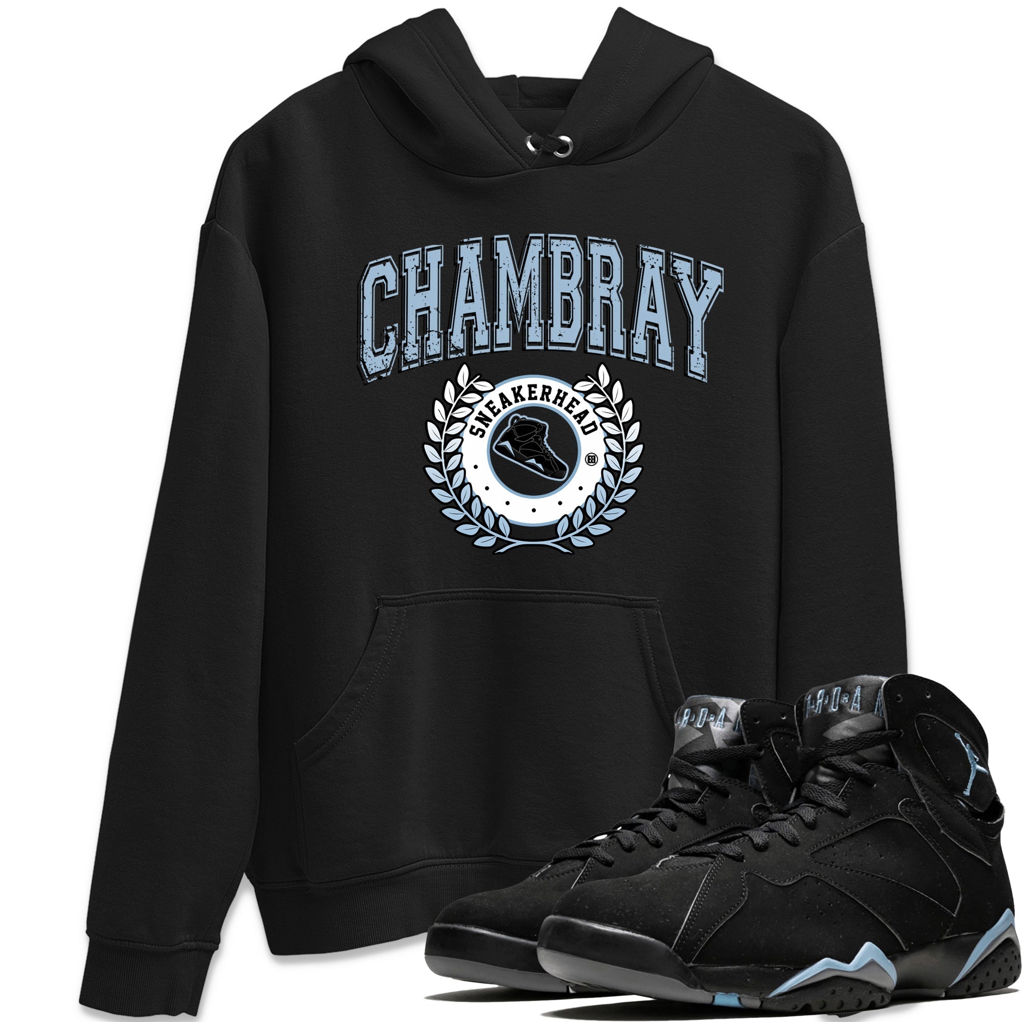 snkmatch Letter Unisex Tops - Air Jordan 7 Chambray