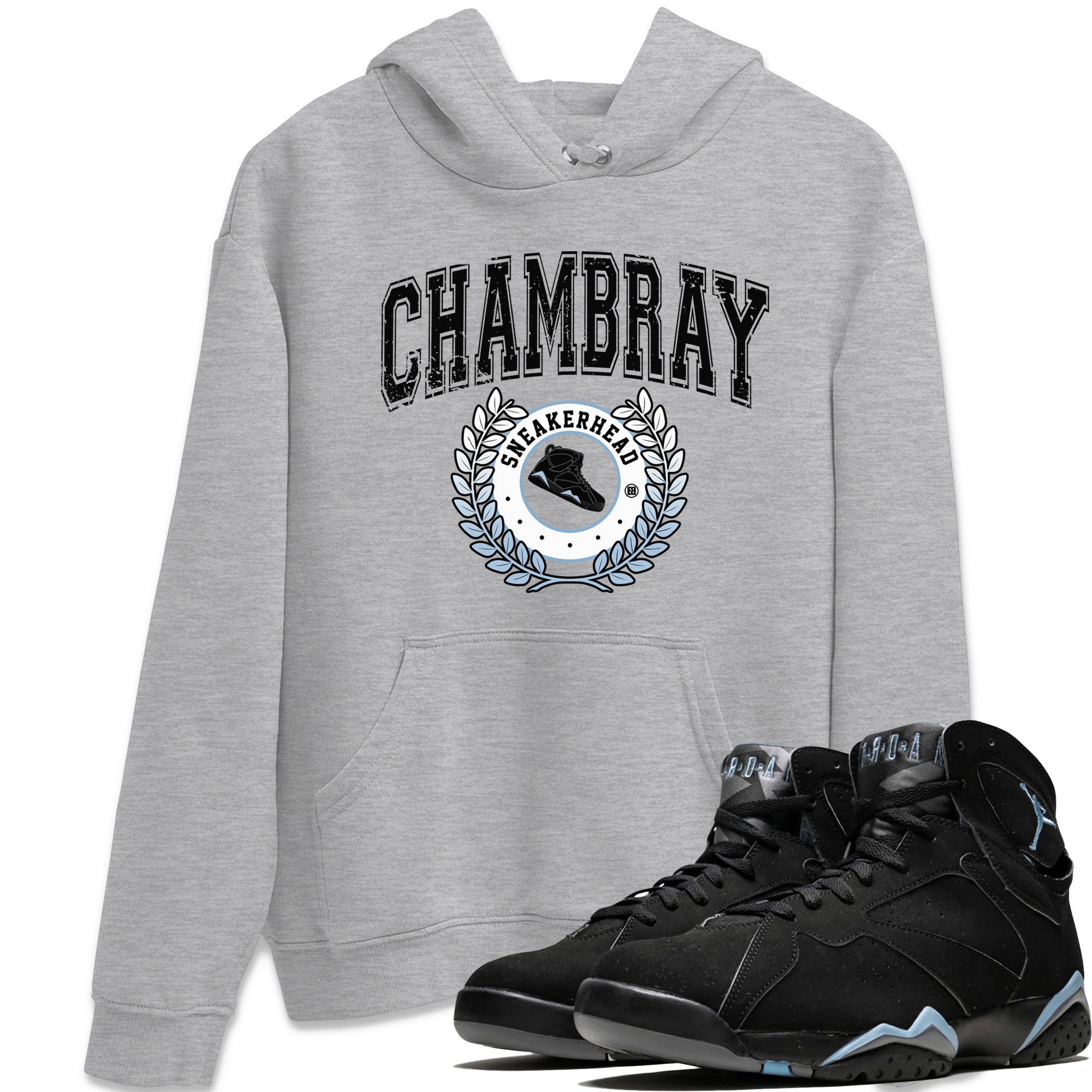 snkmatch Letter Unisex Tops - Air Jordan 7 Chambray