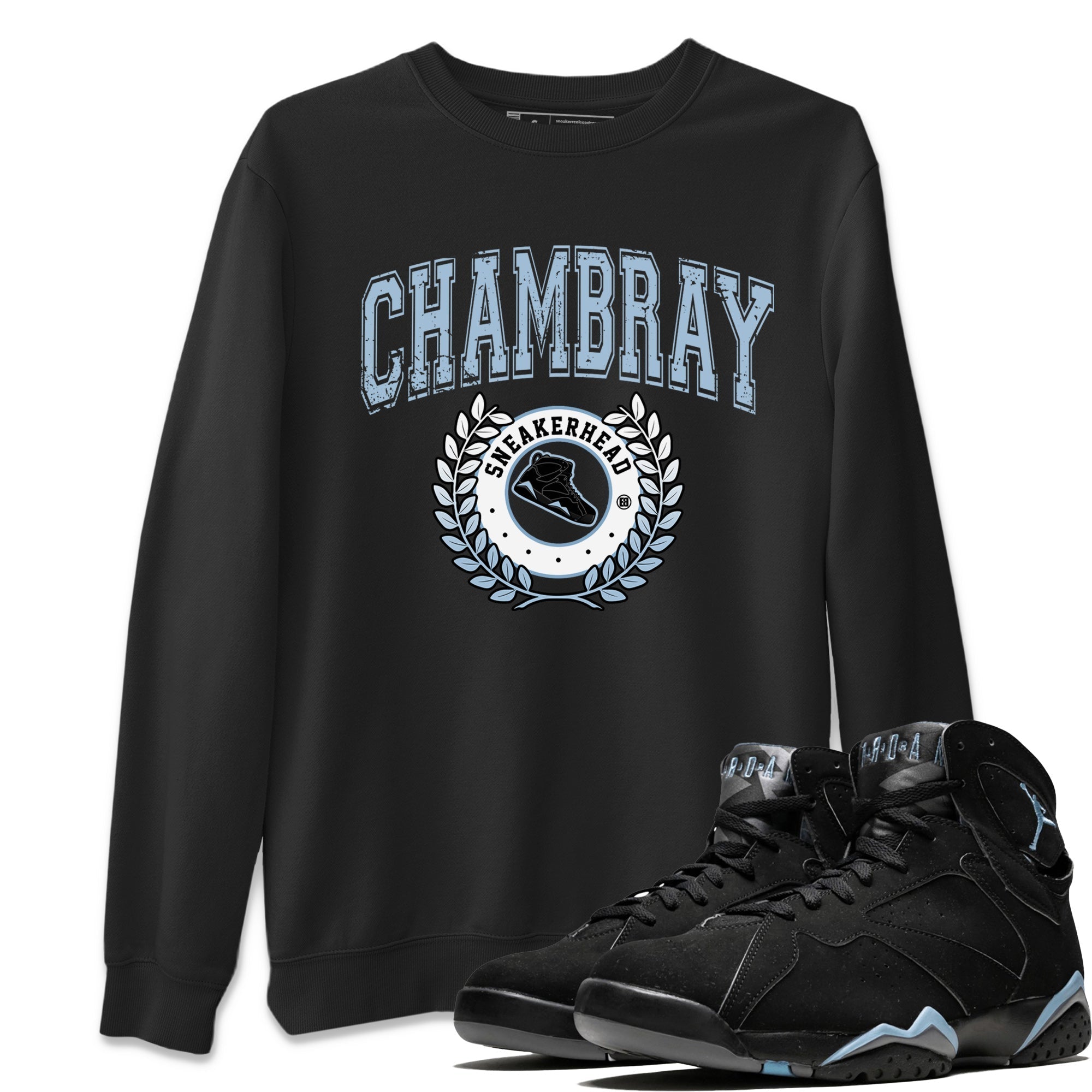 snkmatch Letter Unisex Tops - Air Jordan 7 Chambray