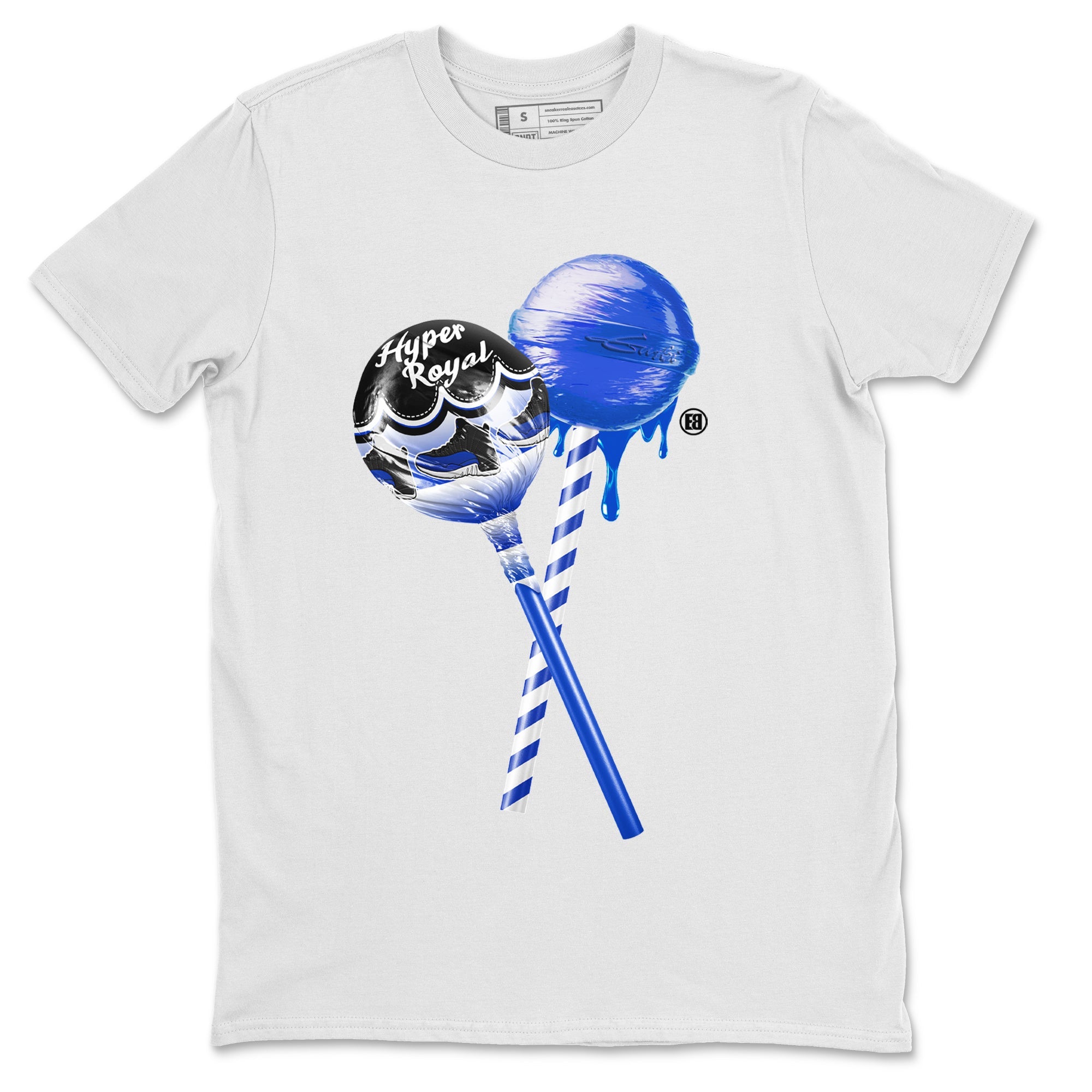 snkmatch Lollipops Unisex Tops - Air Jordan 12 Hyper Royal