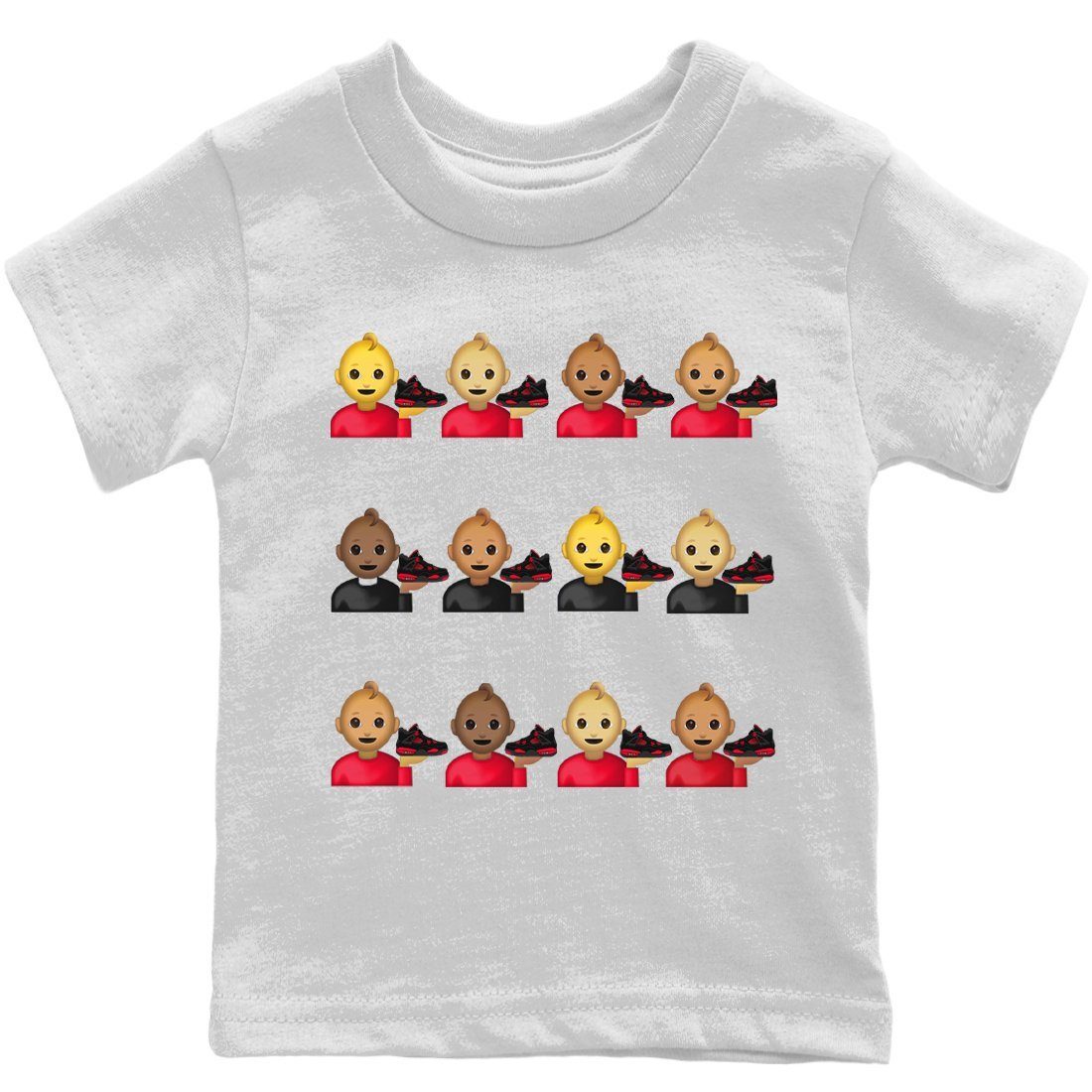 snkmatch Lover Baby Kids Tops - Air Jordan 4 Red Thunder