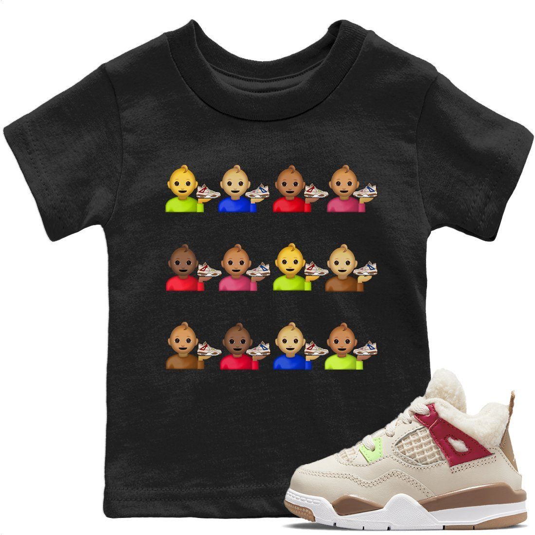 snkmatch Lover Baby Kids Tops - Air Jordan 4 Wild Things