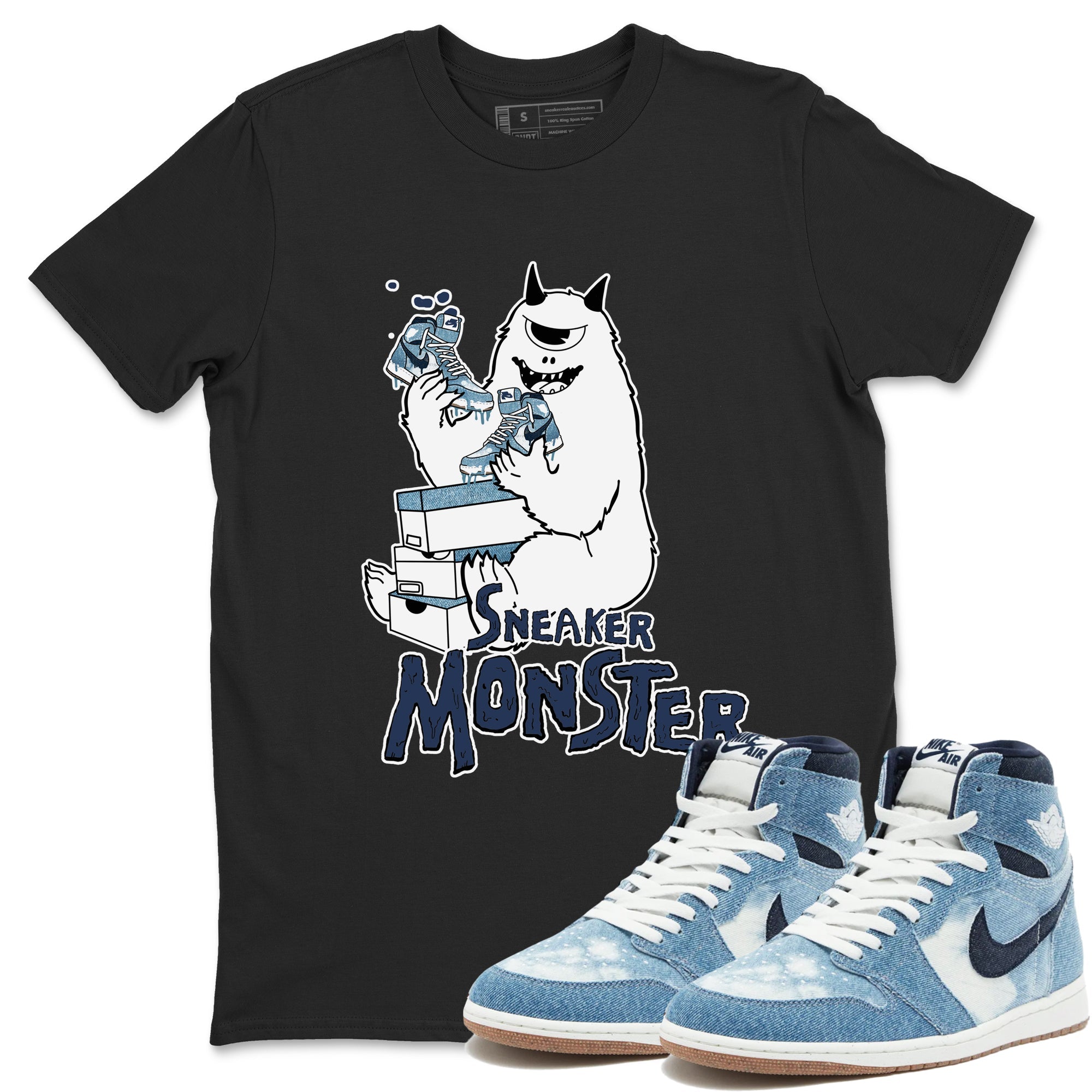 snkmatch Monster snkmatch Tees - Air Jordan 1 Denim 2024
