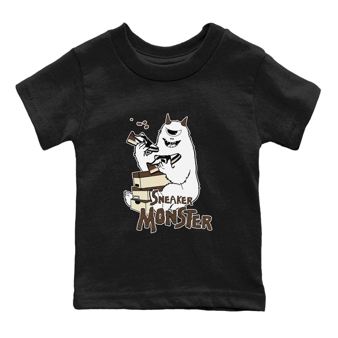 snkmatch Monster snkmatch Tees Kids - Air Jordan 1 Mocha