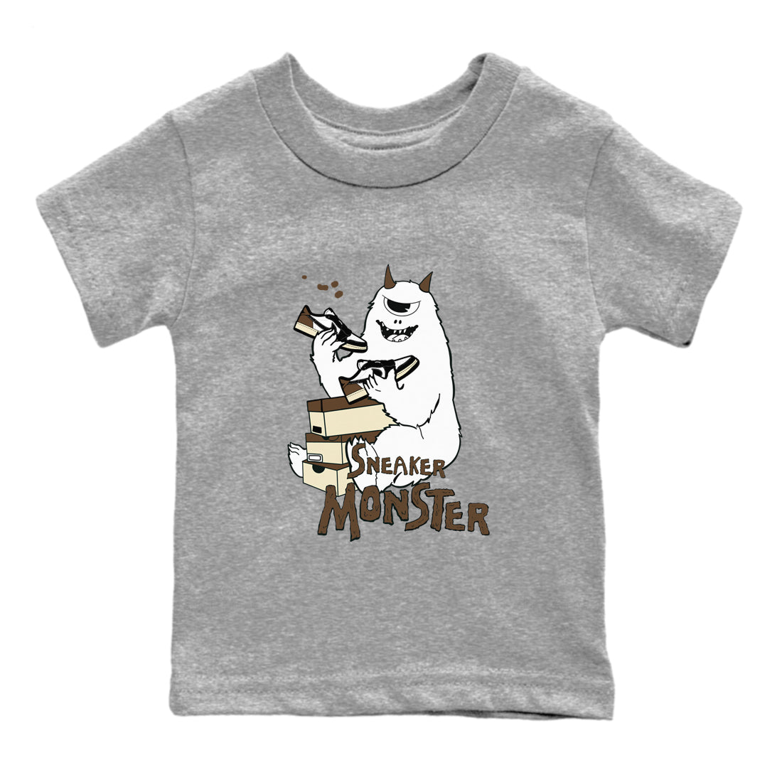 snkmatch Monster snkmatch Tees Kids - Air Jordan 1 Mocha