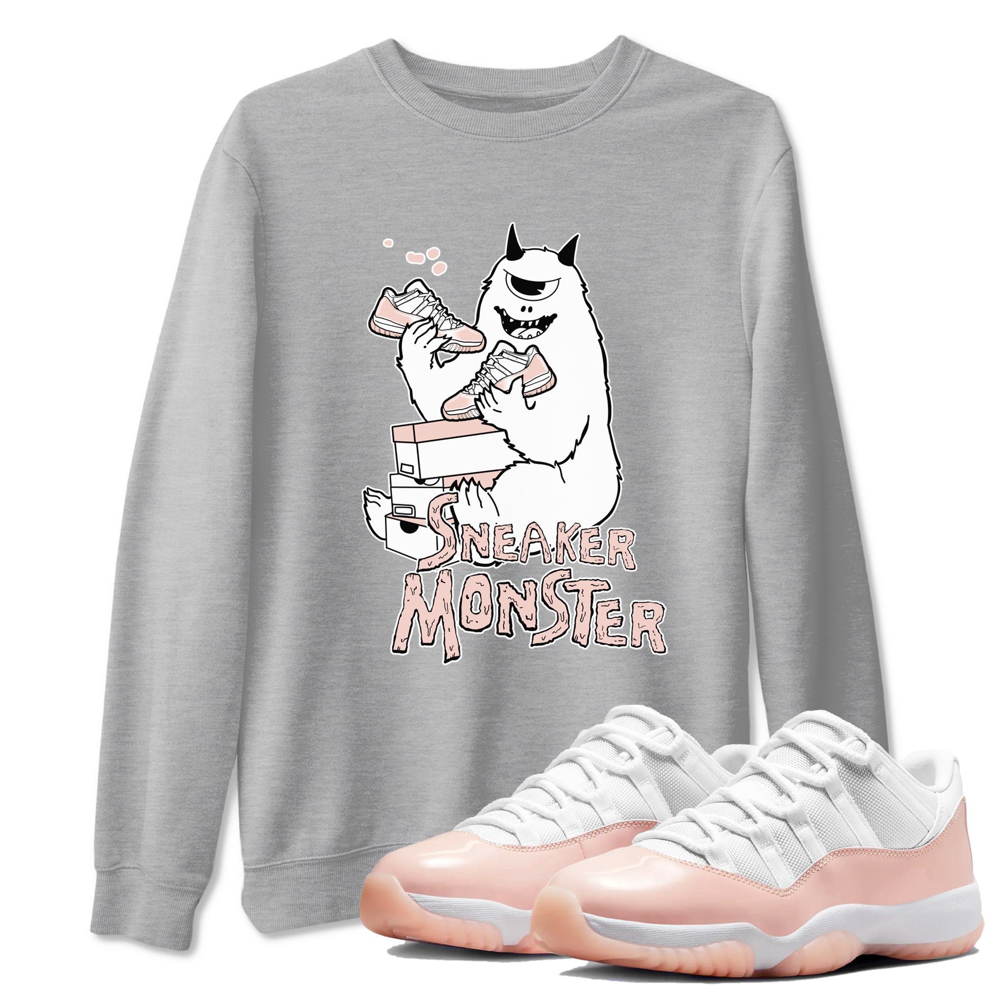 snkmatch Monster snkmatch Tees - Air Jordan 11 Legend Pink