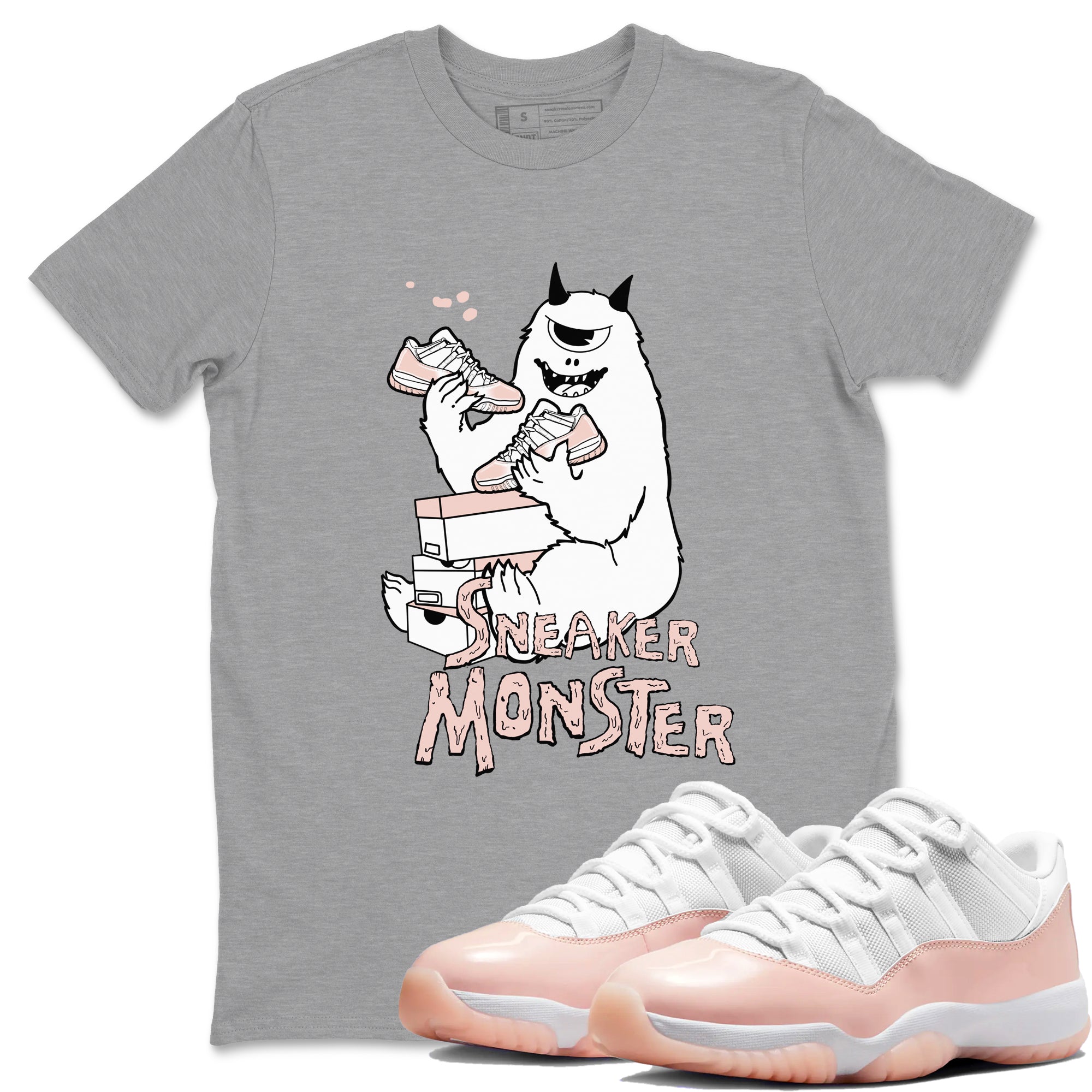snkmatch Monster snkmatch Tees - Air Jordan 11 Legend Pink