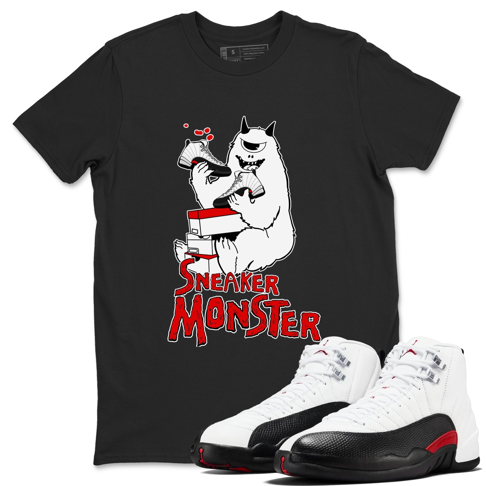 snkmatch Monster snkmatch Tees - Air Jordan 12 Taxi Flip