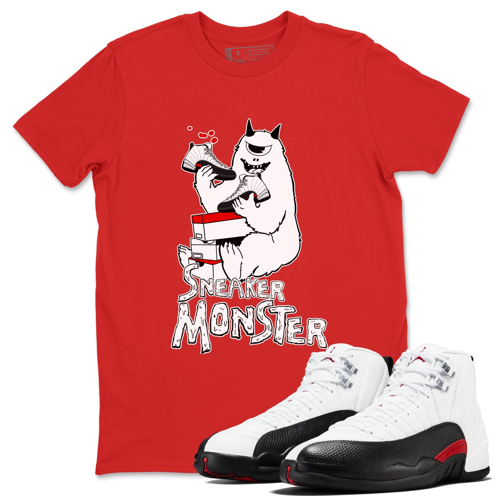 snkmatch Monster snkmatch Tees - Air Jordan 12 Taxi Flip