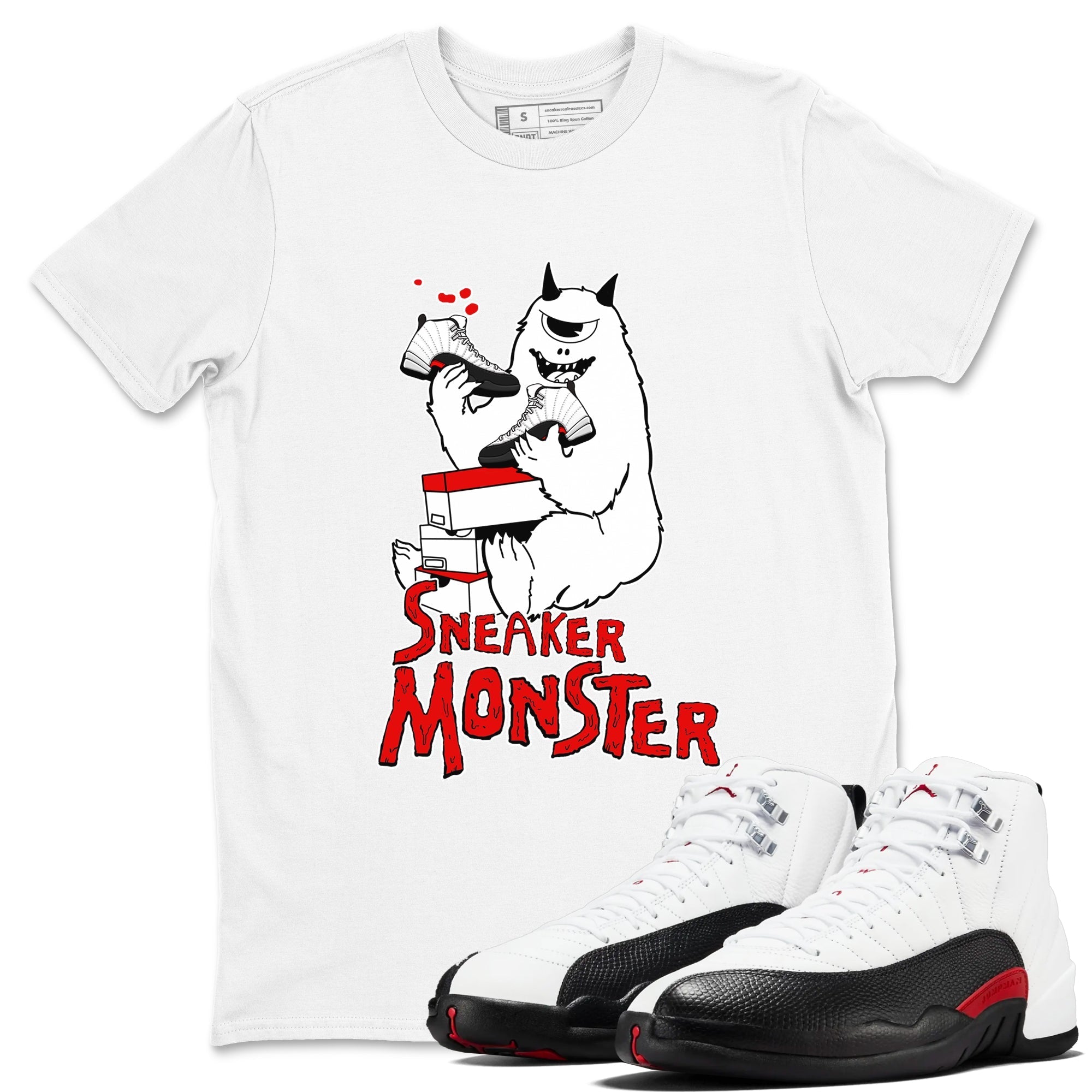 snkmatch Monster snkmatch Tees - Air Jordan 12 Taxi Flip
