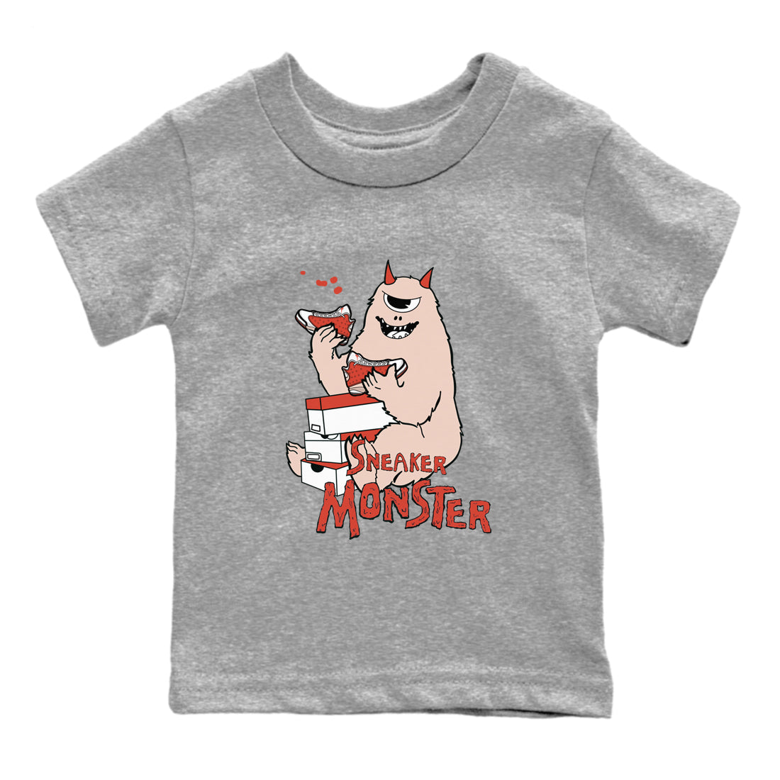 snkmatch Monster snkmatch Tees Kids - Air Jordan 13 Dune Red