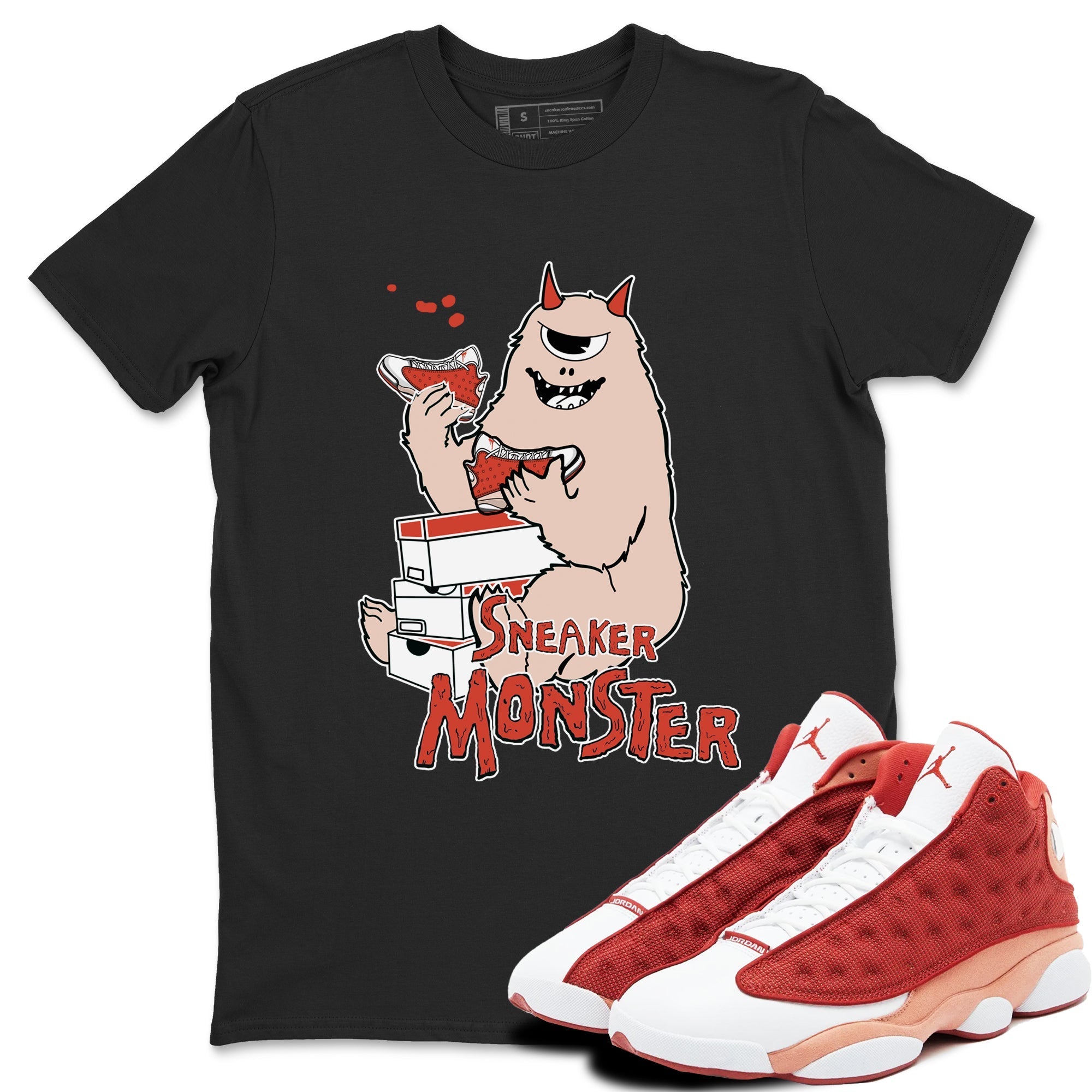 snkmatch Monster snkmatch Tees - Air Jordan 13 Dune Red