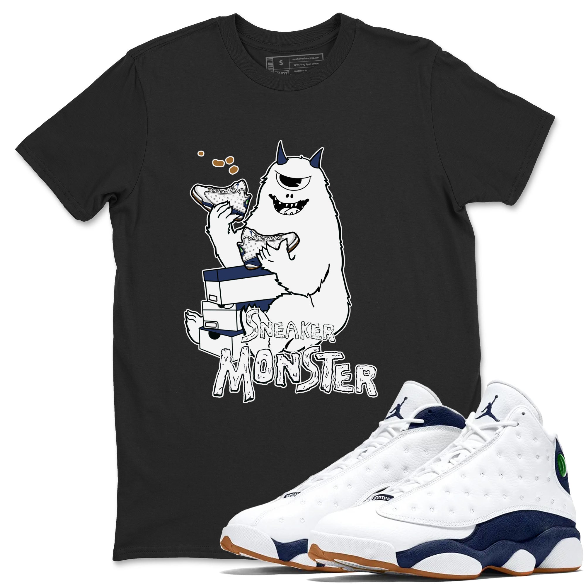 snkmatch Monster snkmatch Tees - Air Jordan 13 Midnight Navy