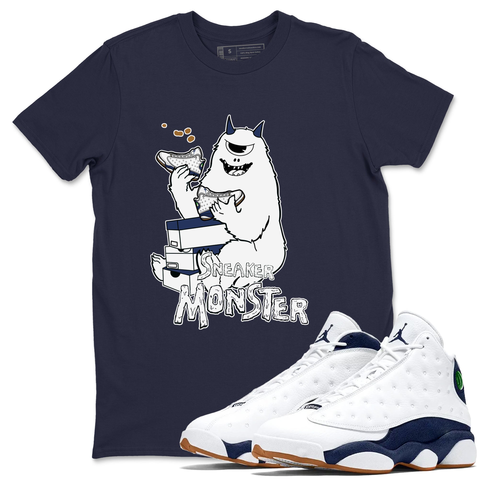 snkmatch Monster snkmatch Tees - Air Jordan 13 Midnight Navy