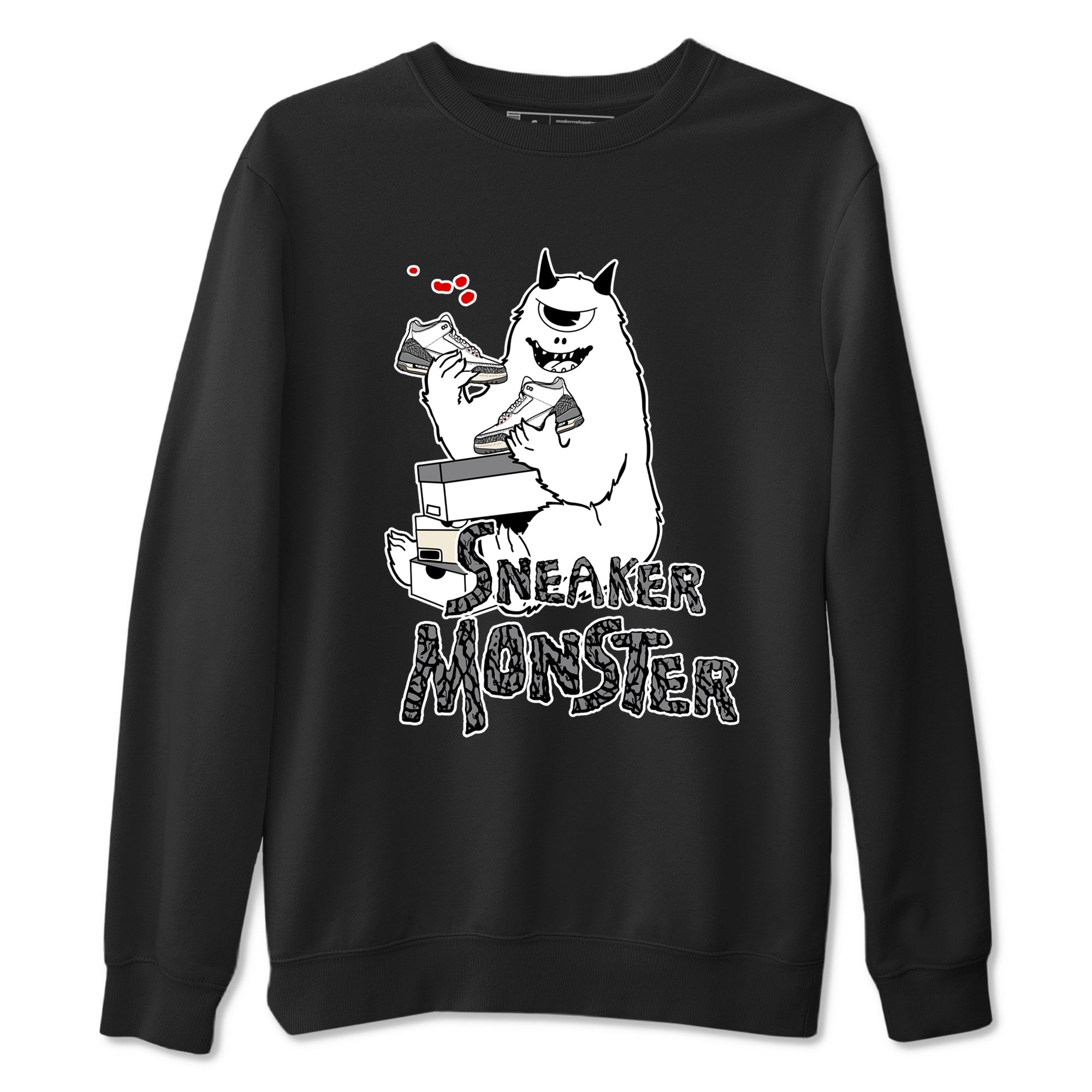 snkmatch Monster snkmatch Tees - Air Jordan 3 Cement Grey