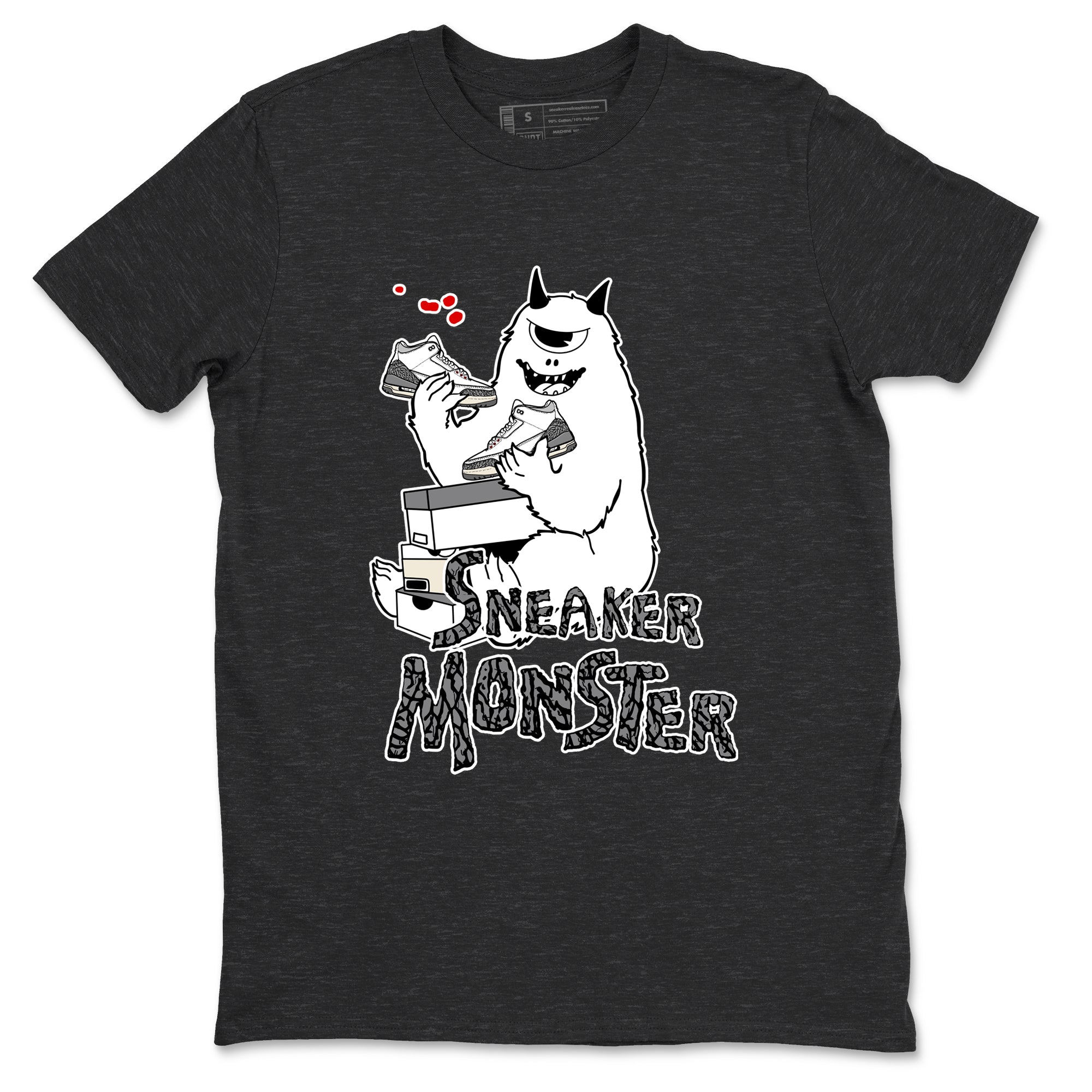 snkmatch Monster snkmatch Tees - Air Jordan 3 Cement Grey