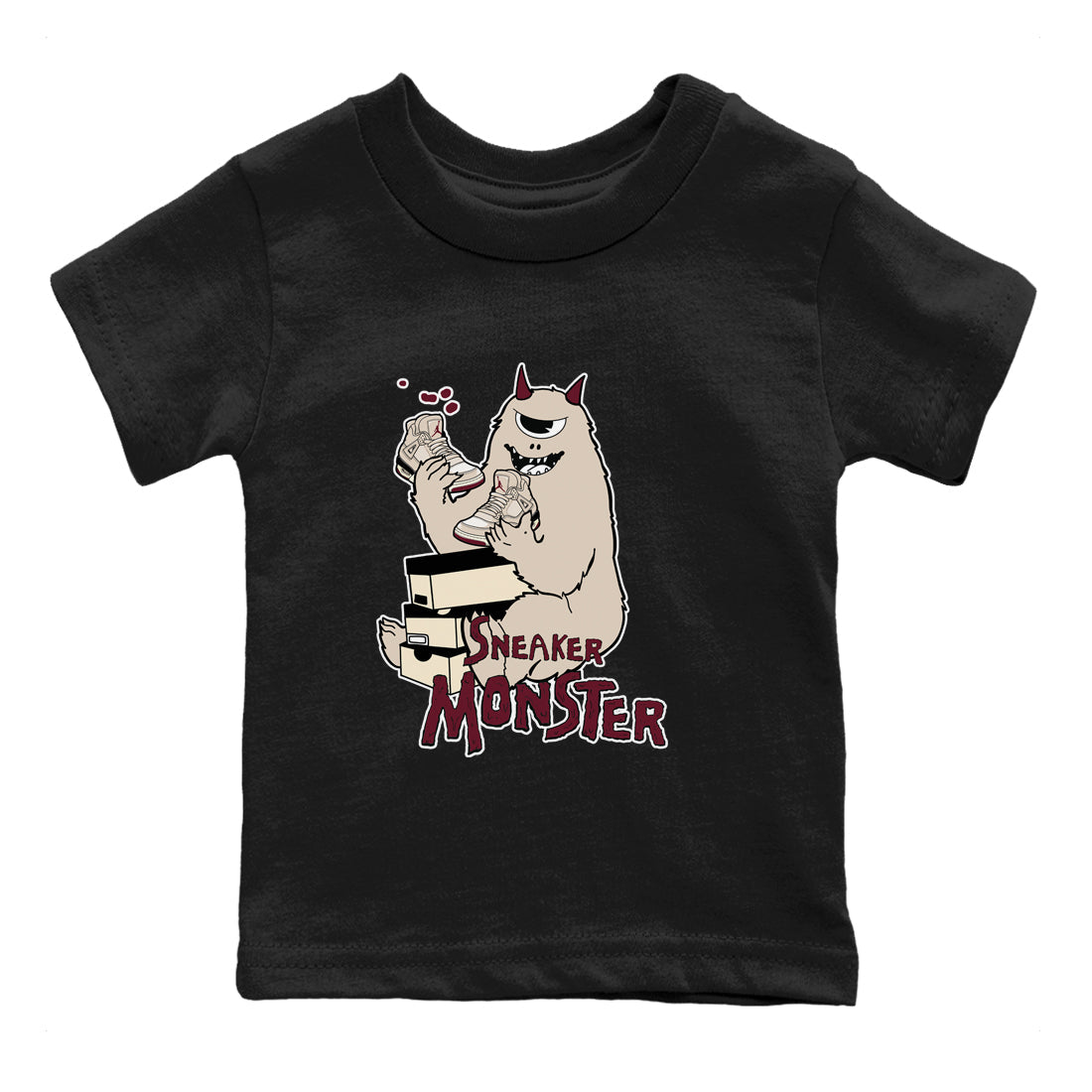 snkmatch Monster snkmatch Tees Kids - Air Jordan 4 A Ma Maniere x Fossil Stone