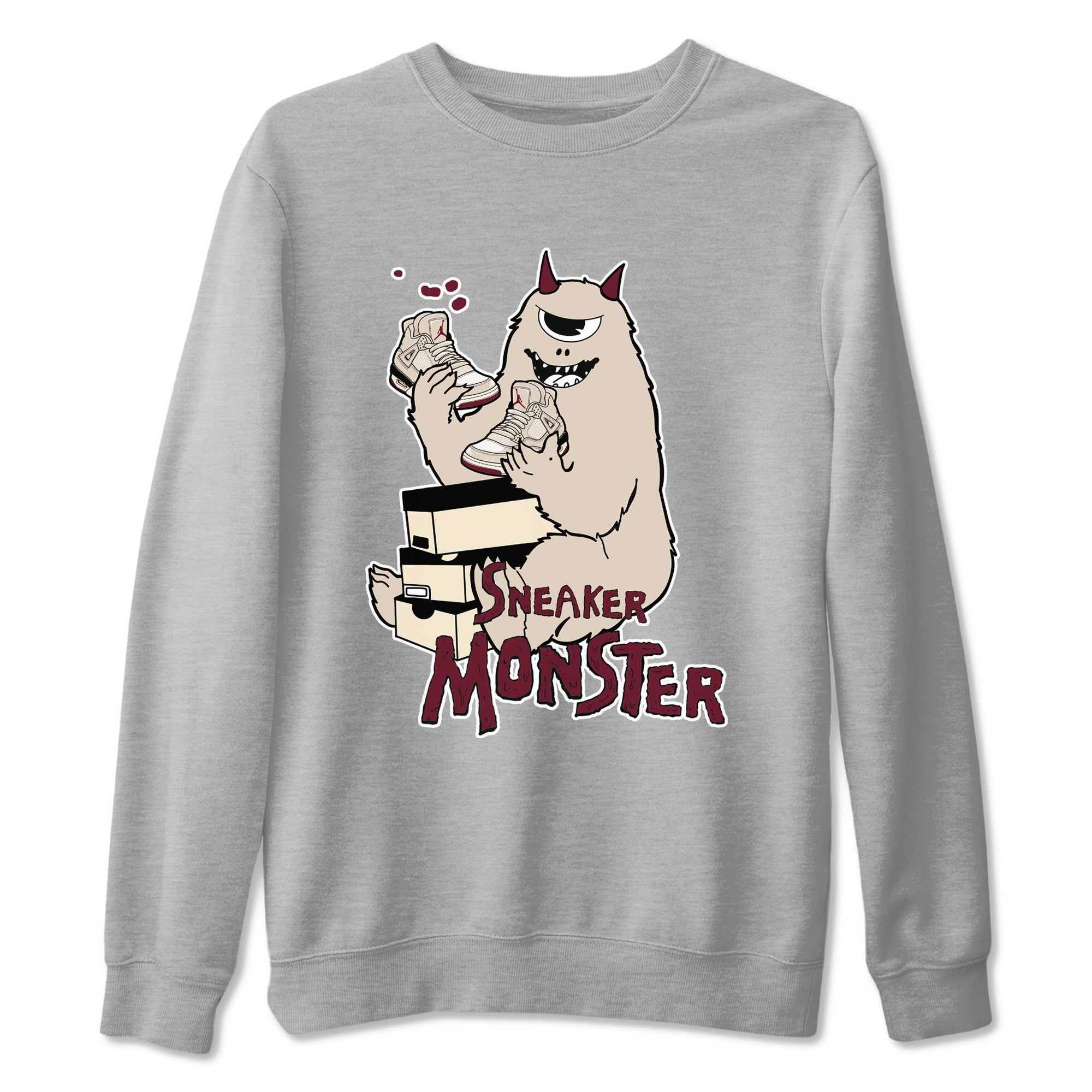 snkmatch Monster snkmatch Tees - Air Jordan 4 A Ma Maniere x Fossil Stone