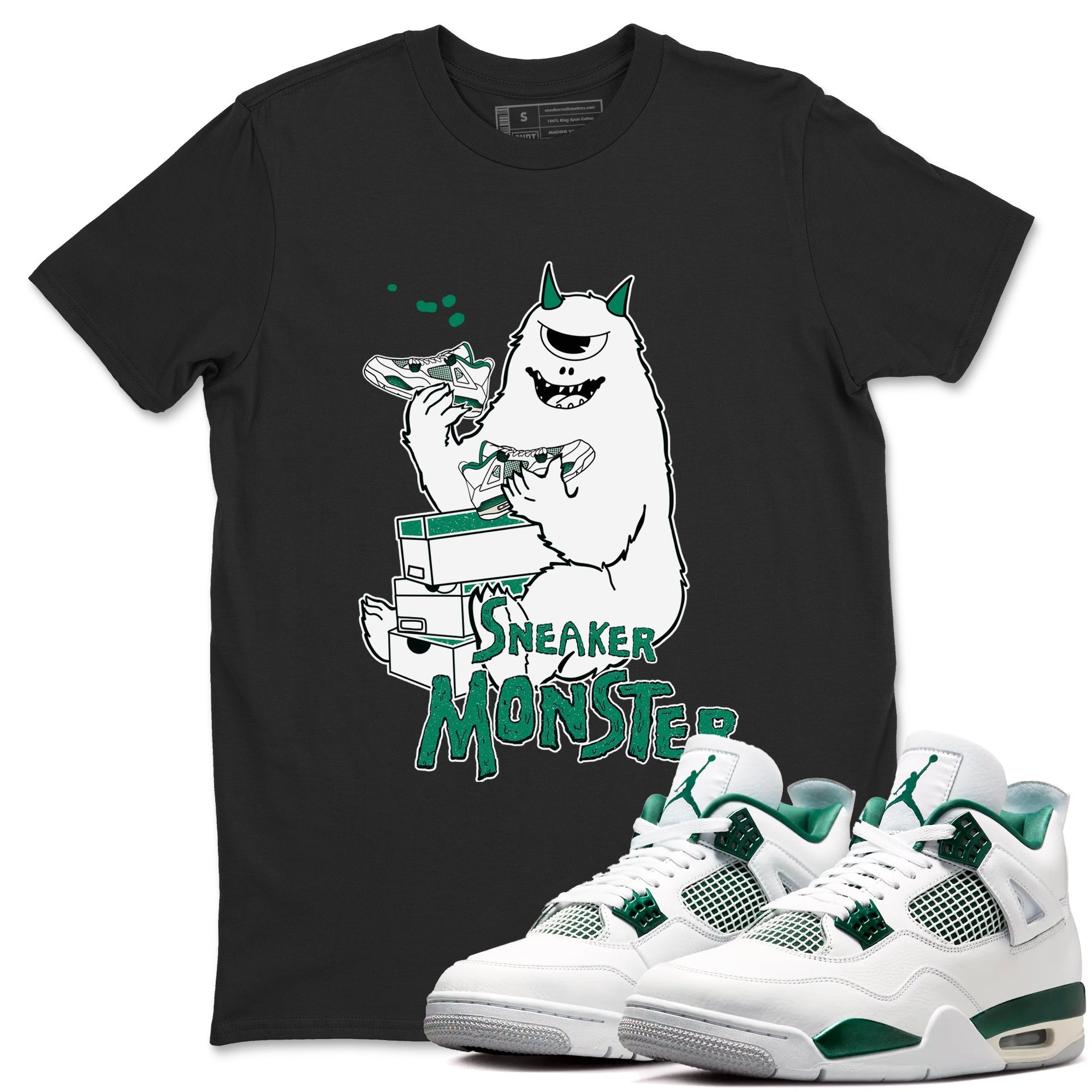 snkmatch Monster snkmatch Tees - Air Jordan 4 Oxidized Green
