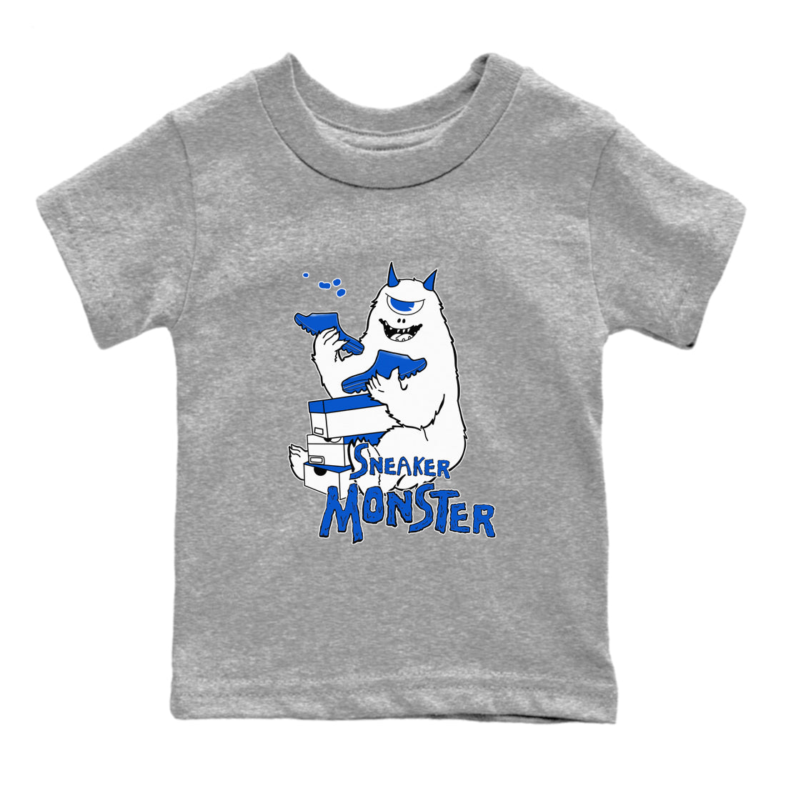 snkmatch Monster snkmatch Tees Kids - Yeezy Slide Azure