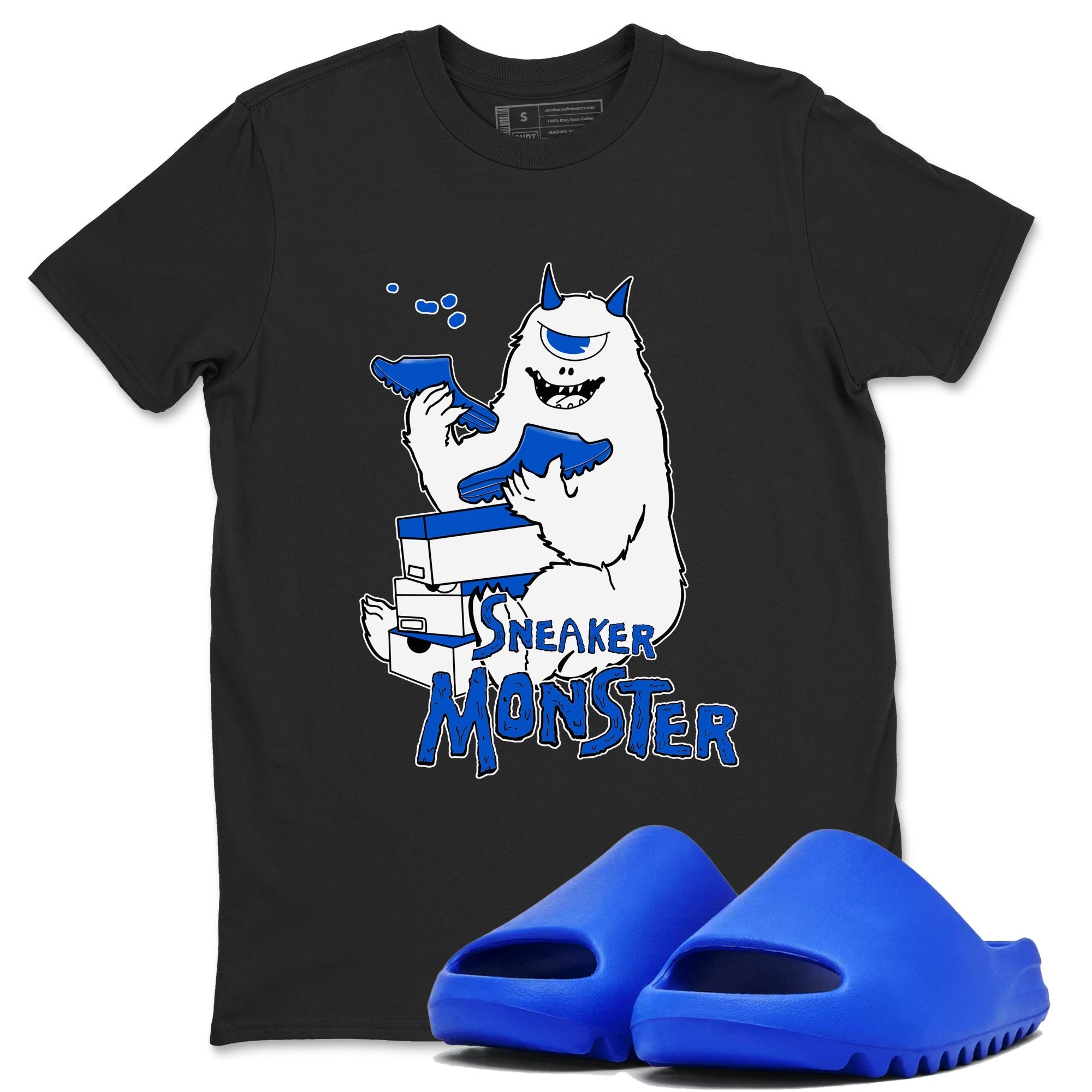 snkmatch Monster snkmatch Tees - Yeezy Slide Azure