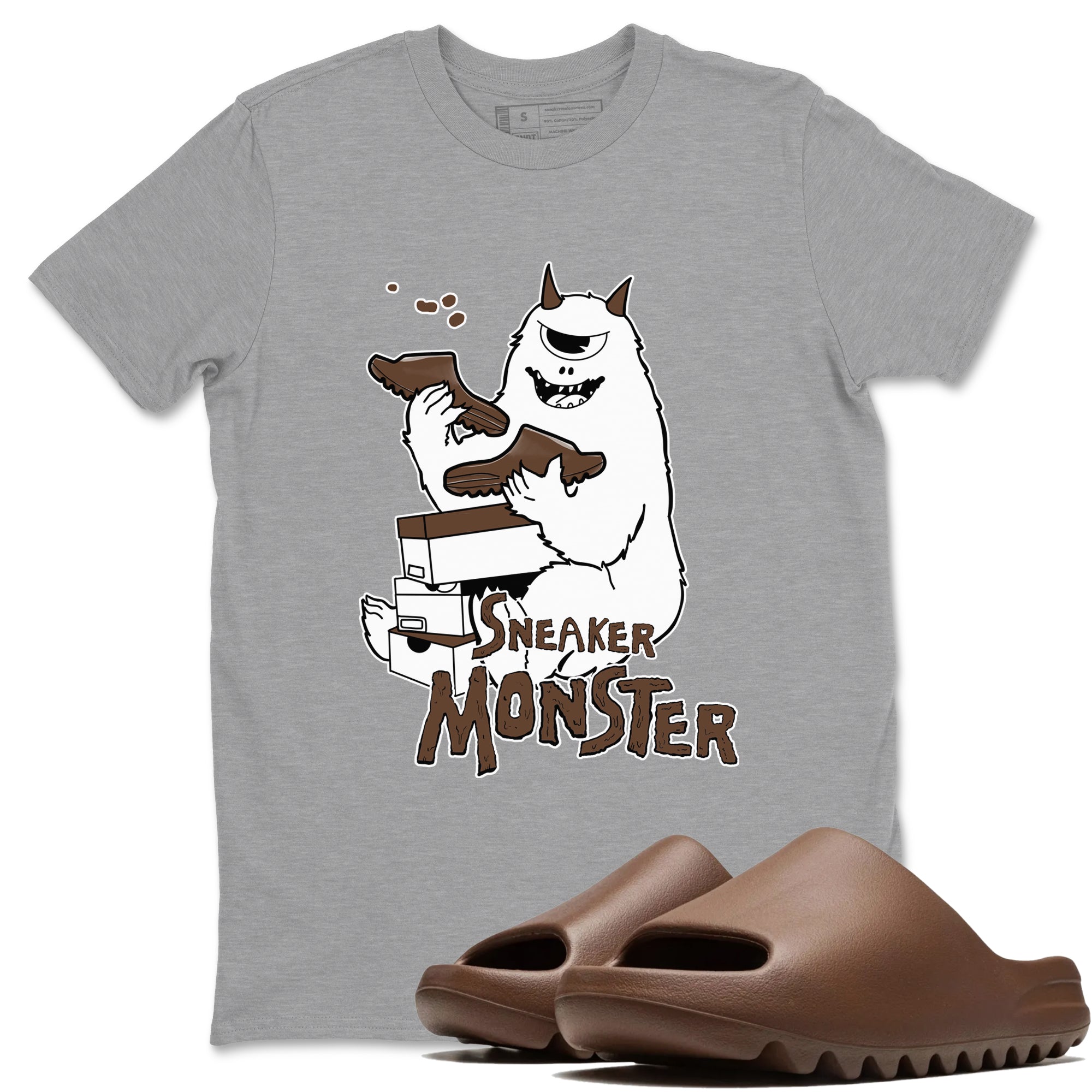 snkmatch Monster snkmatch Tees - Yeezy Slide Flax