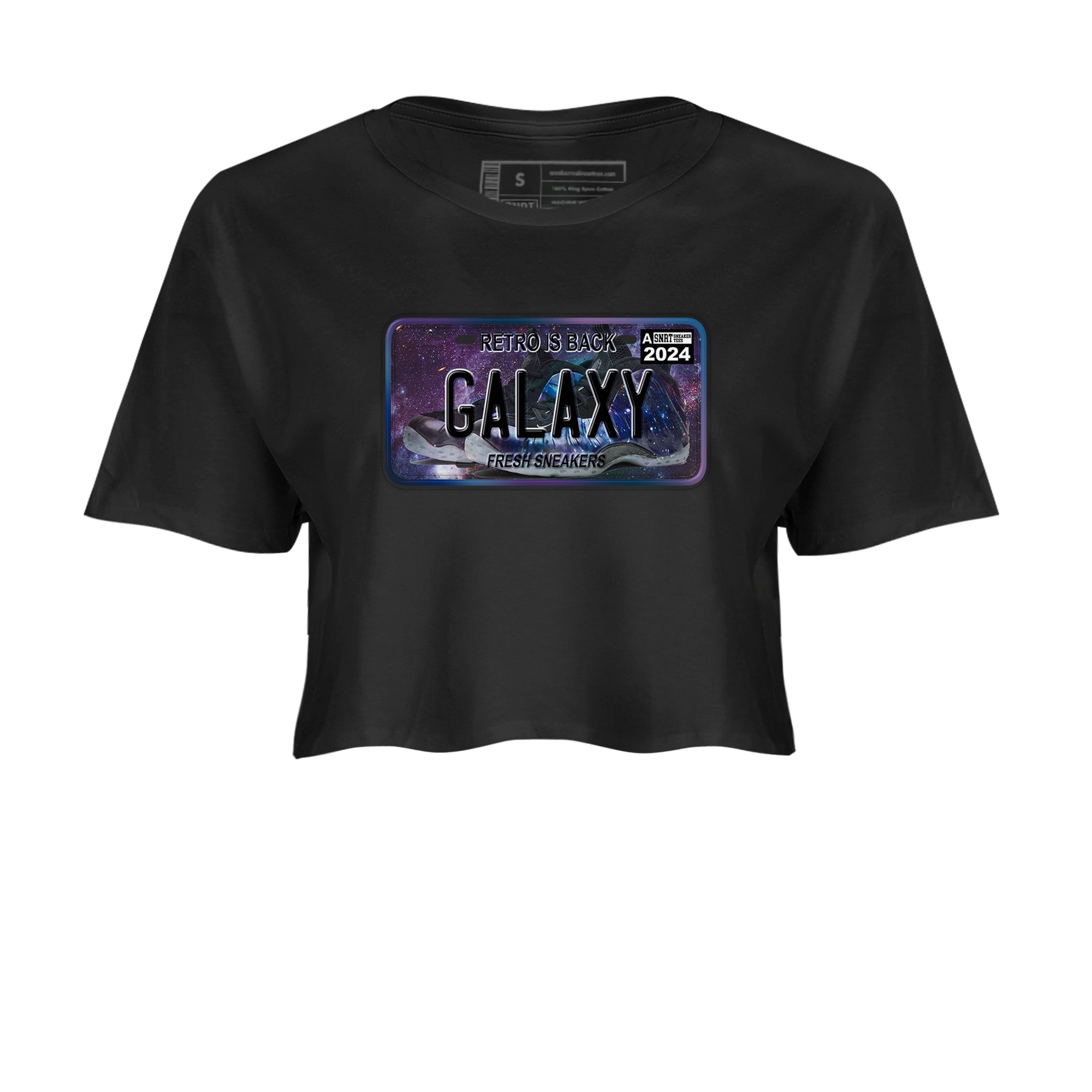 snkmatch Plate snkmatch Women's Top - Air Foamposite One Galaxy