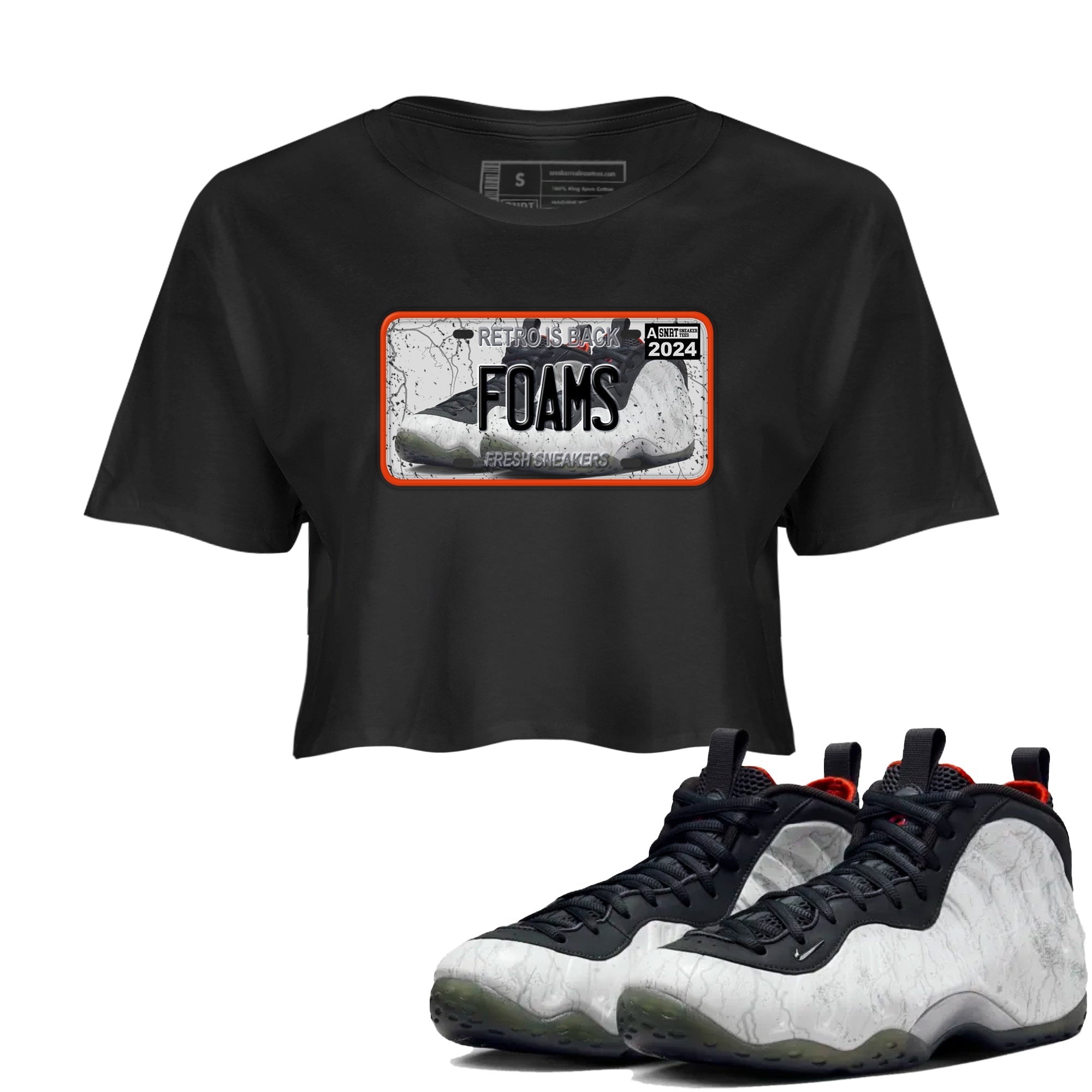 snkmatch Plate snkmatch Women's Top - Air Foamposite One Jin