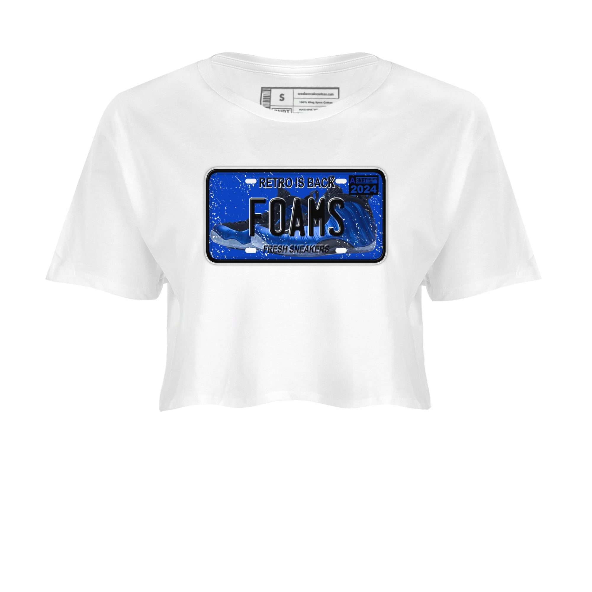 snkmatch Plate snkmatch Women's Top - Air Foamposite One Royal