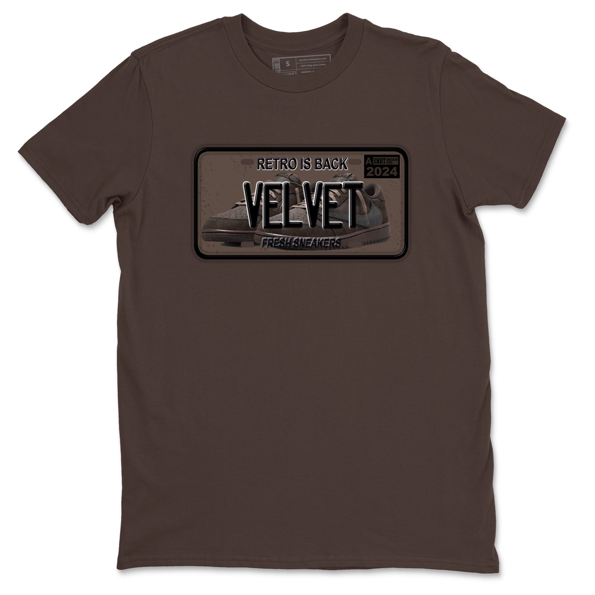 snkmatch Plate snkmatch Tees - Air Jordan 1 Travis Scott Velvet Brown