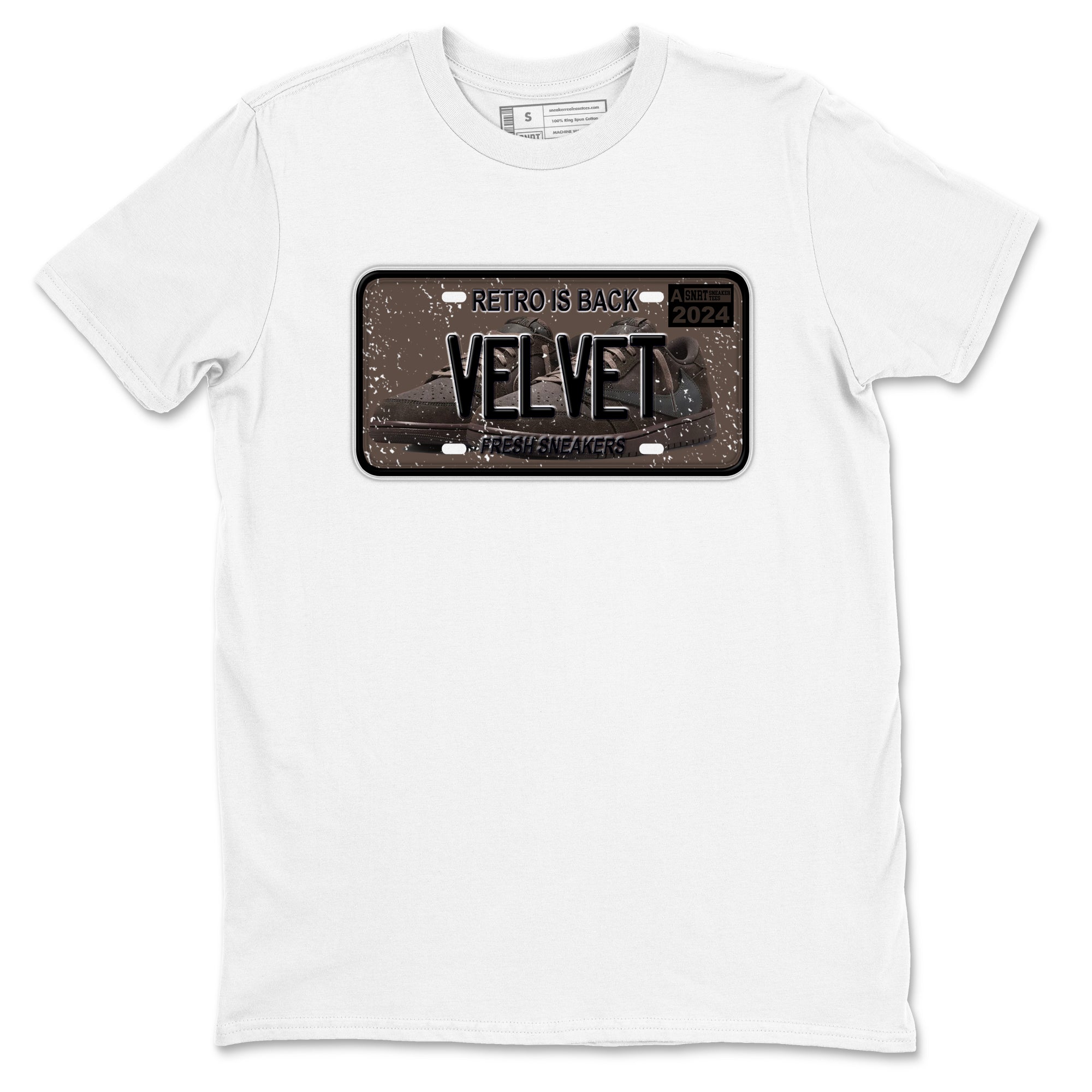 snkmatch Plate snkmatch Tees - Air Jordan 1 Travis Scott Velvet Brown