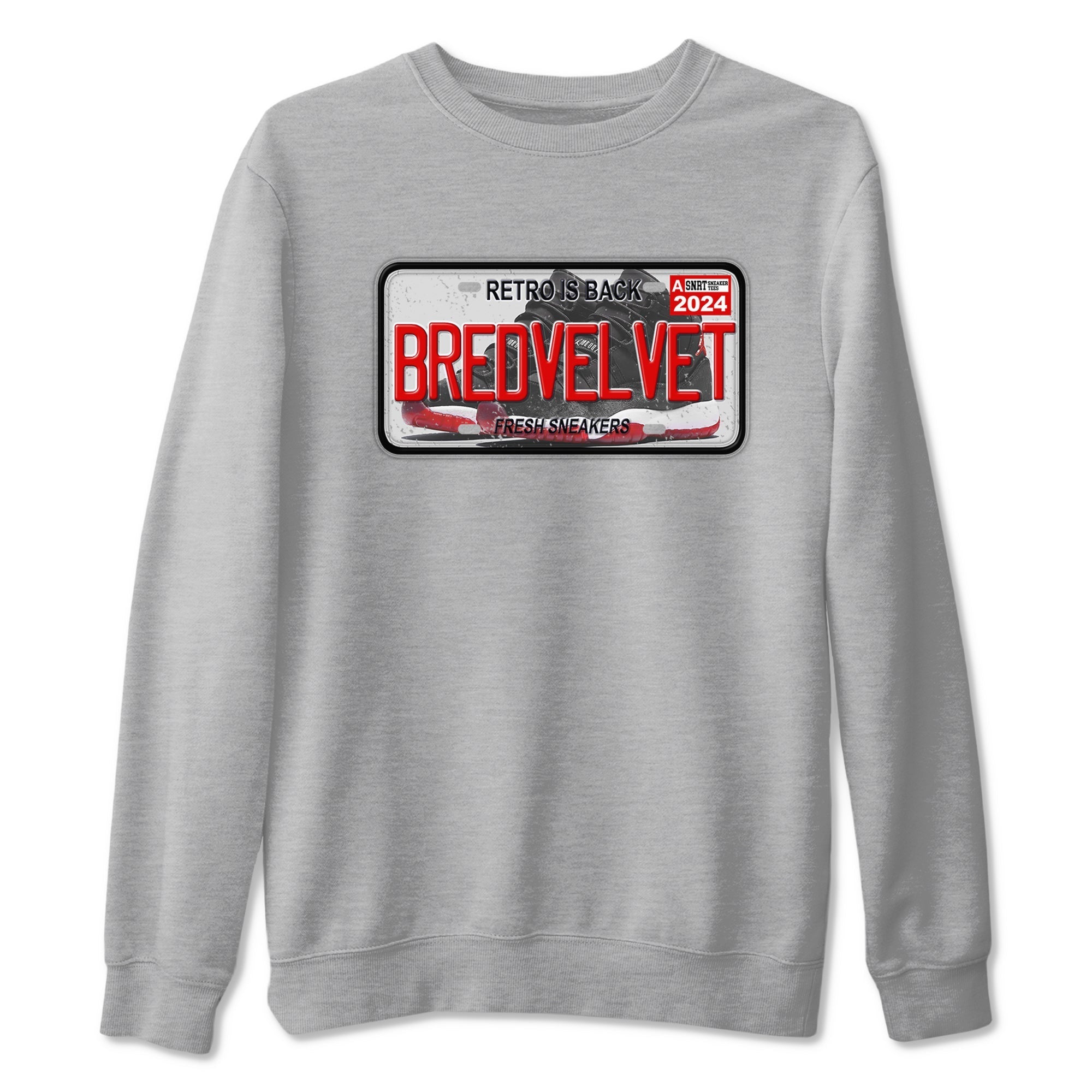 snkmatch Plate snkmatch Tees - Air Jordan 11 Bred Velvet