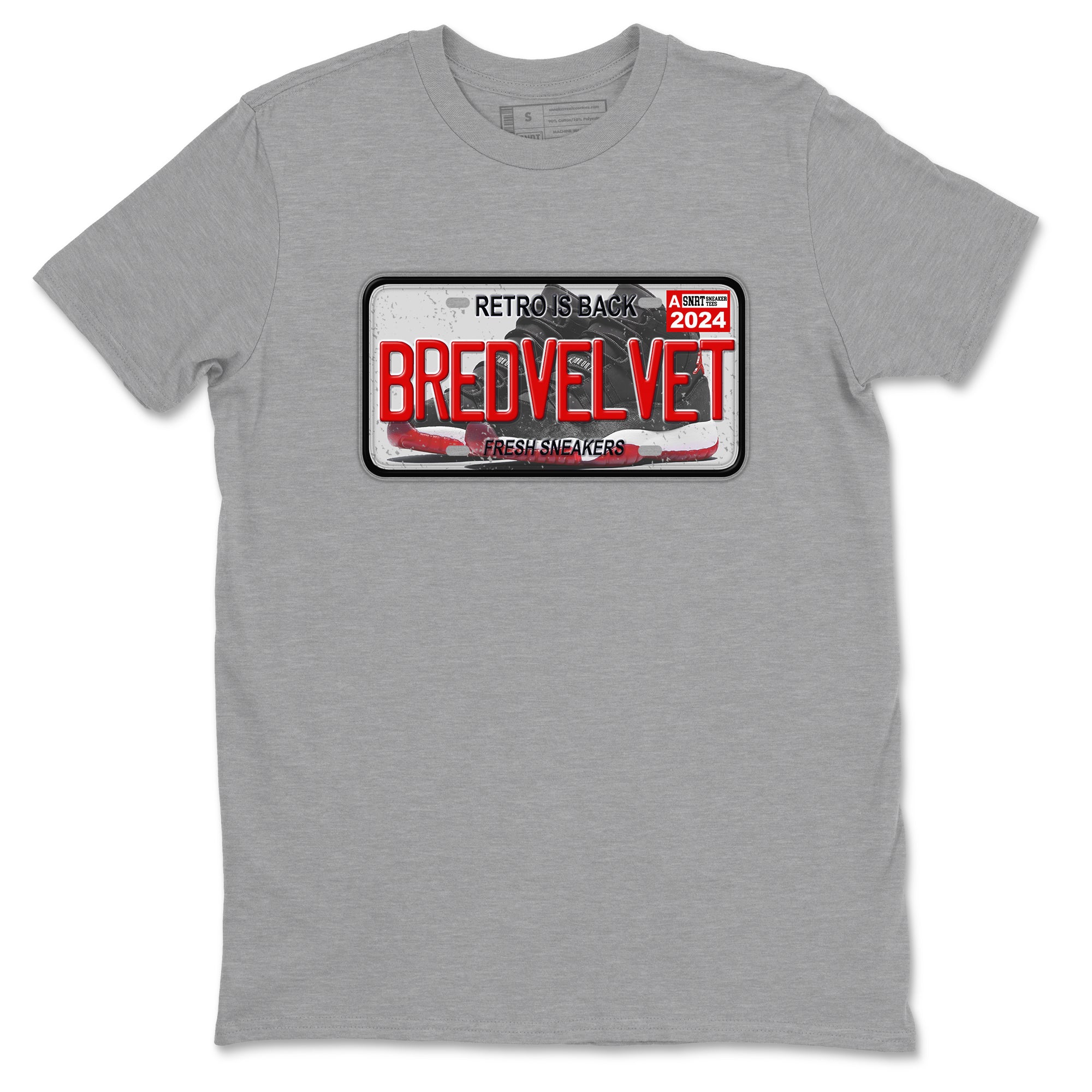 snkmatch Plate snkmatch Tees - Air Jordan 11 Bred Velvet