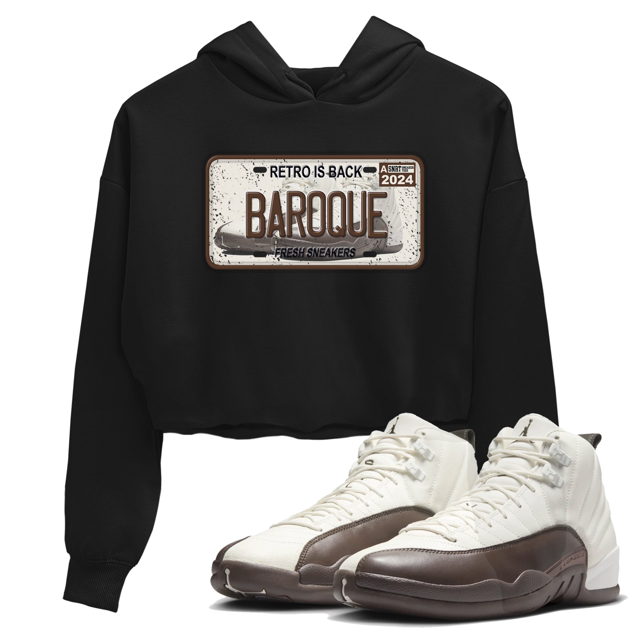 snkmatch Plate snkmatch Women's Top - Air Jordan 12 Baroque Brown