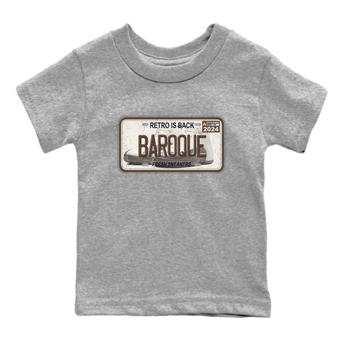 snkmatch Plate snkmatch Tees Kids - Air Jordan 12 Baroque Brown