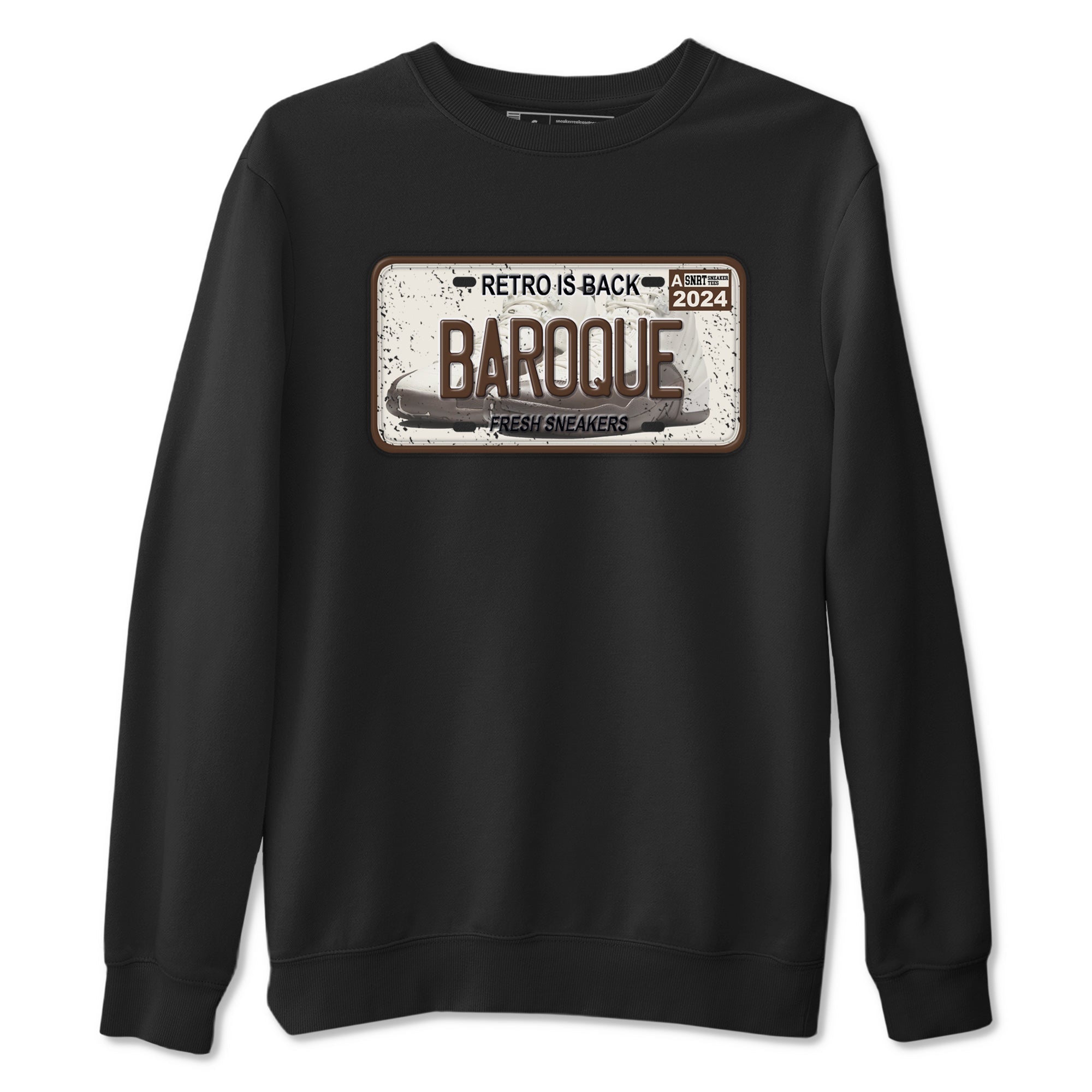 snkmatch Plate snkmatch Tees - Air Jordan 12 Baroque Brown