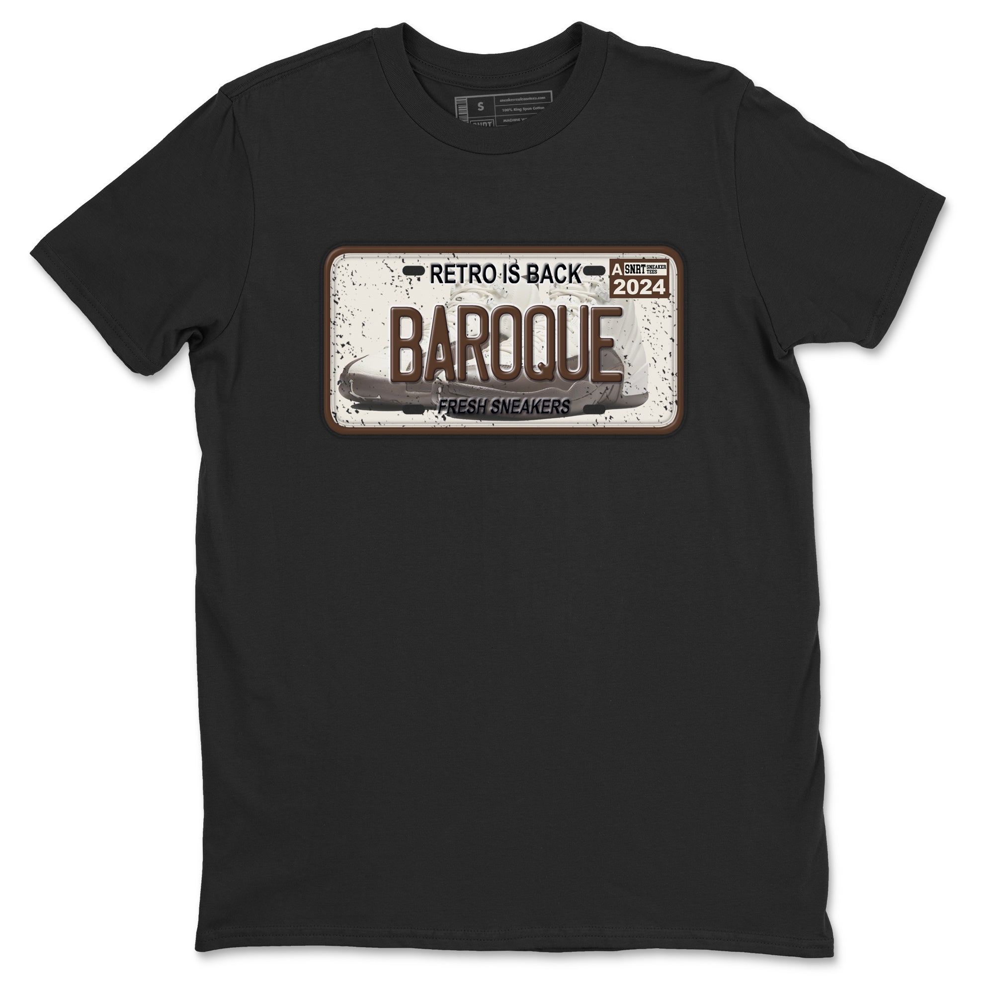 snkmatch Plate snkmatch Tees - Air Jordan 12 Baroque Brown