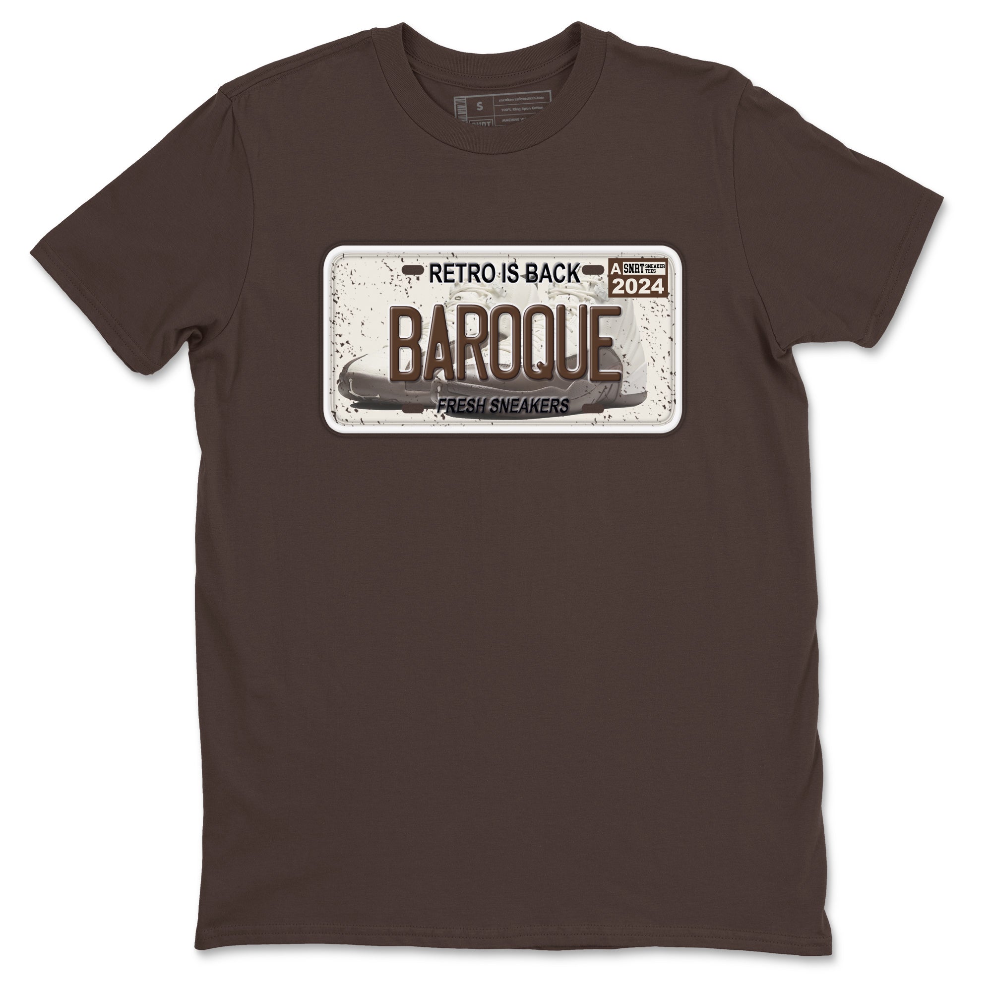 snkmatch Plate snkmatch Tees - Air Jordan 12 Baroque Brown