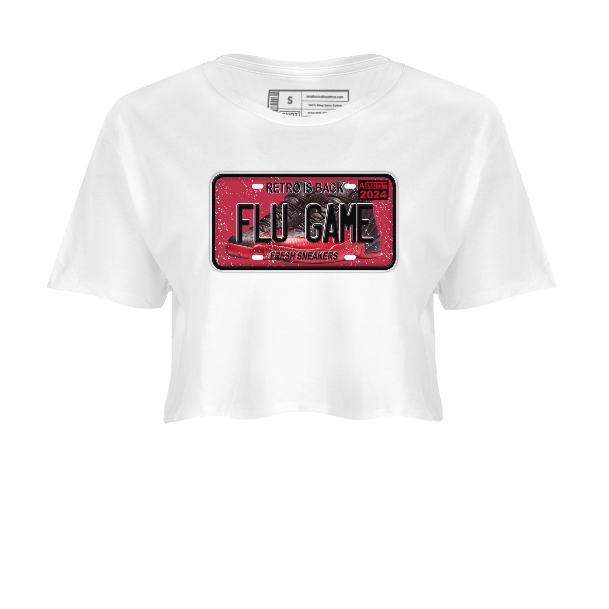 snkmatch Plate snkmatch Women's Top - Air Jordan 12 Flu Game