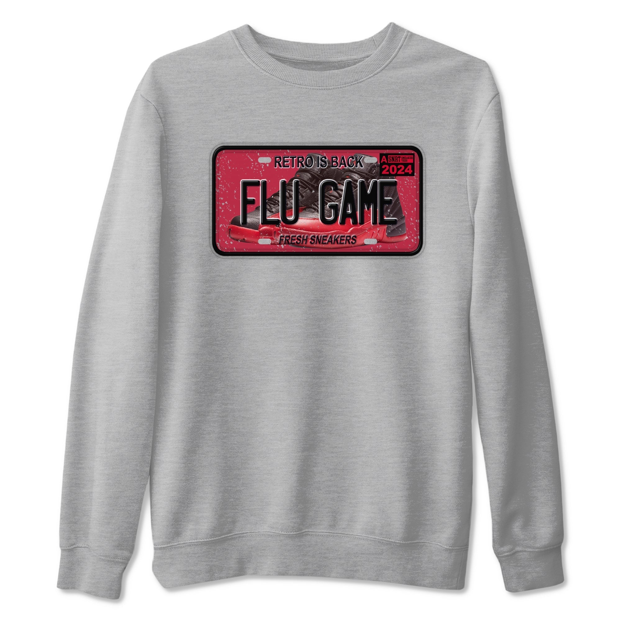 snkmatch Plate snkmatch Tees - Air Jordan 12 Flu Game