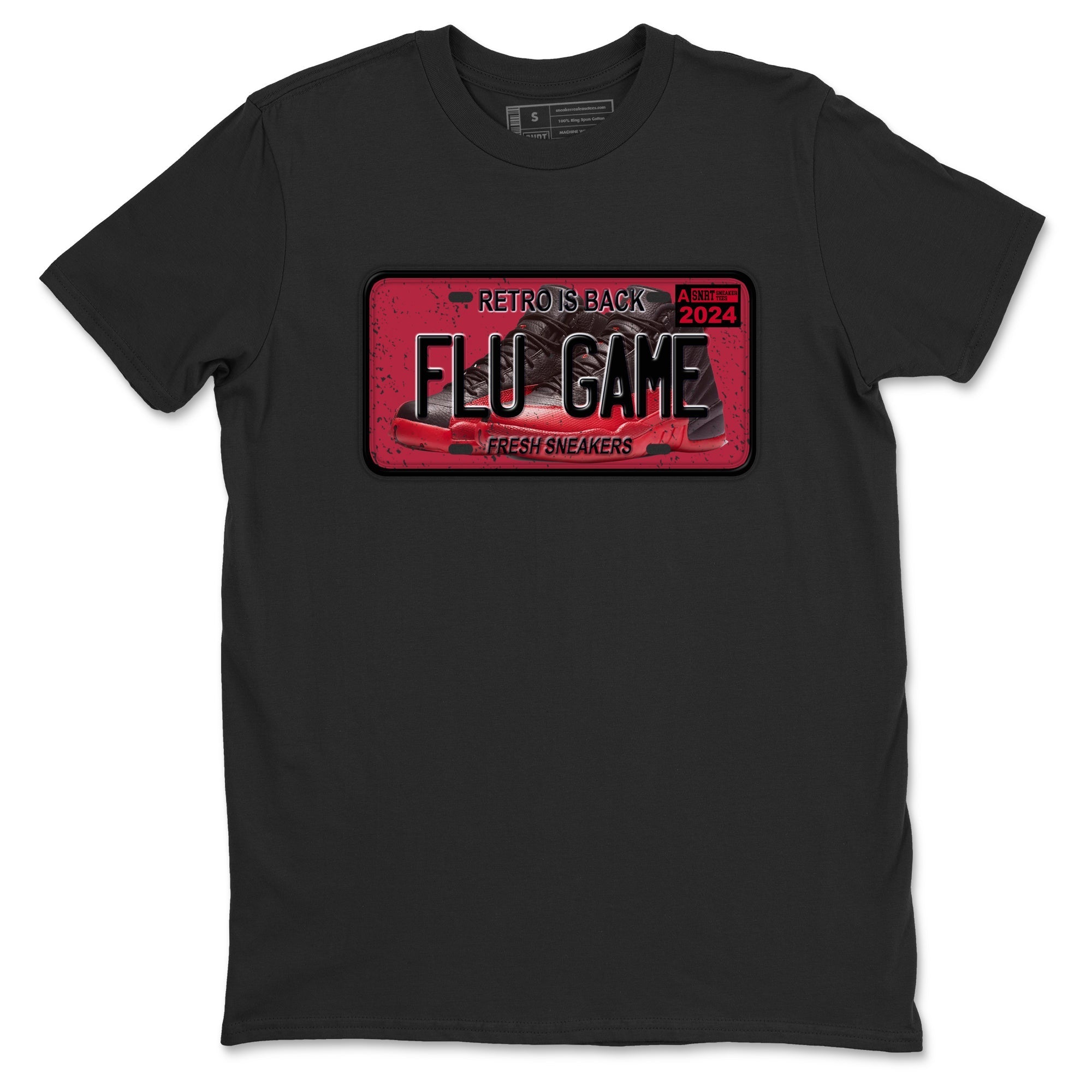 snkmatch Plate snkmatch Tees - Air Jordan 12 Flu Game